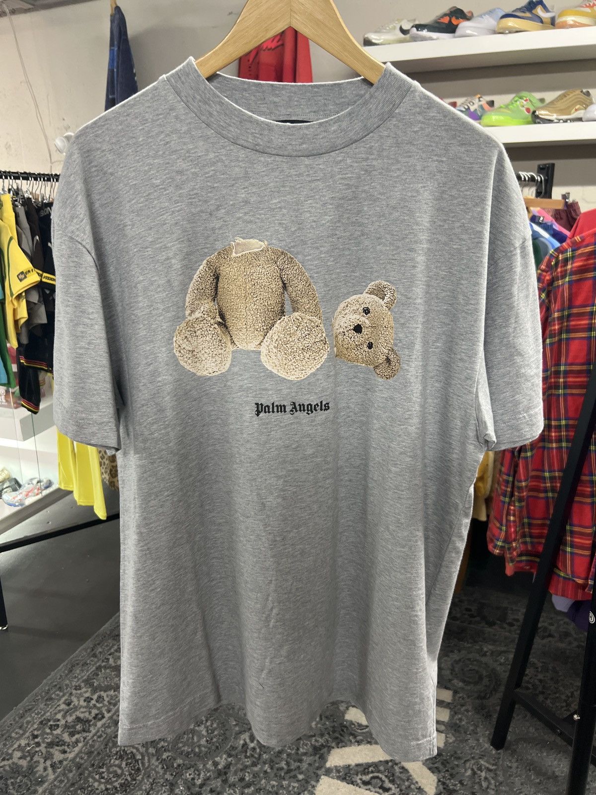 Palm Angels Palm Angels Bear Tee Grey Size US XL / EU 56 / 4 - 1 Thumbnail