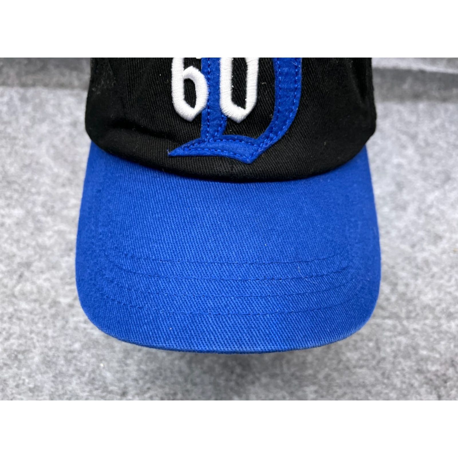 Disney VINTAGE Disney Hat Cap Fitted Adult OS Blue Black Cotton Blend Plaid 80s 90s USA Disney World Disneyland Baseball Cap Mens Womens Unisex Adults Size ONE SIZE - 3 Thumbnail