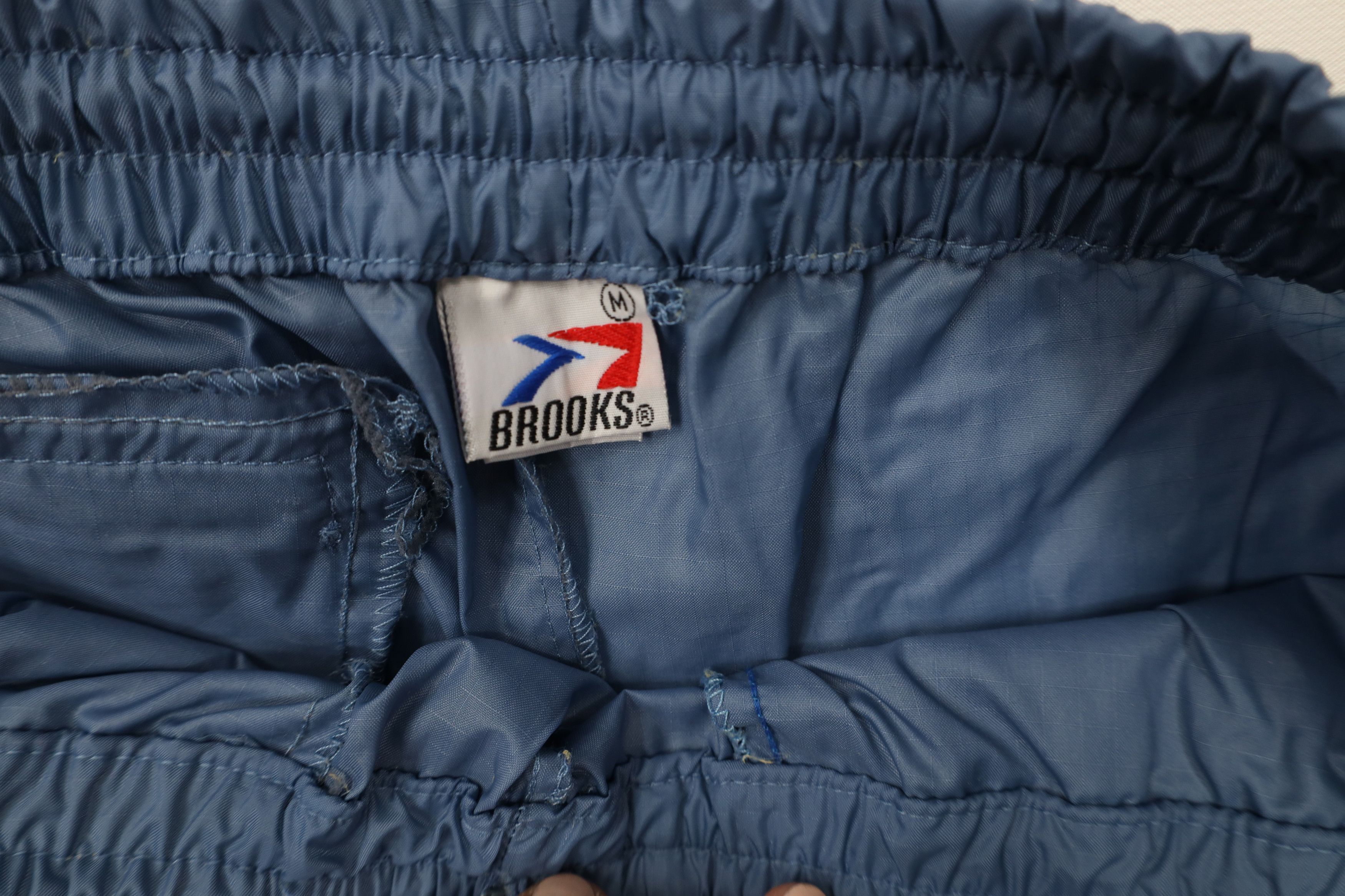 Brooks × Vintage Vintage 80s 90s Brooks Running Wide Leg Windbreaker Pants Size US 32 / EU 48 - 9 Thumbnail