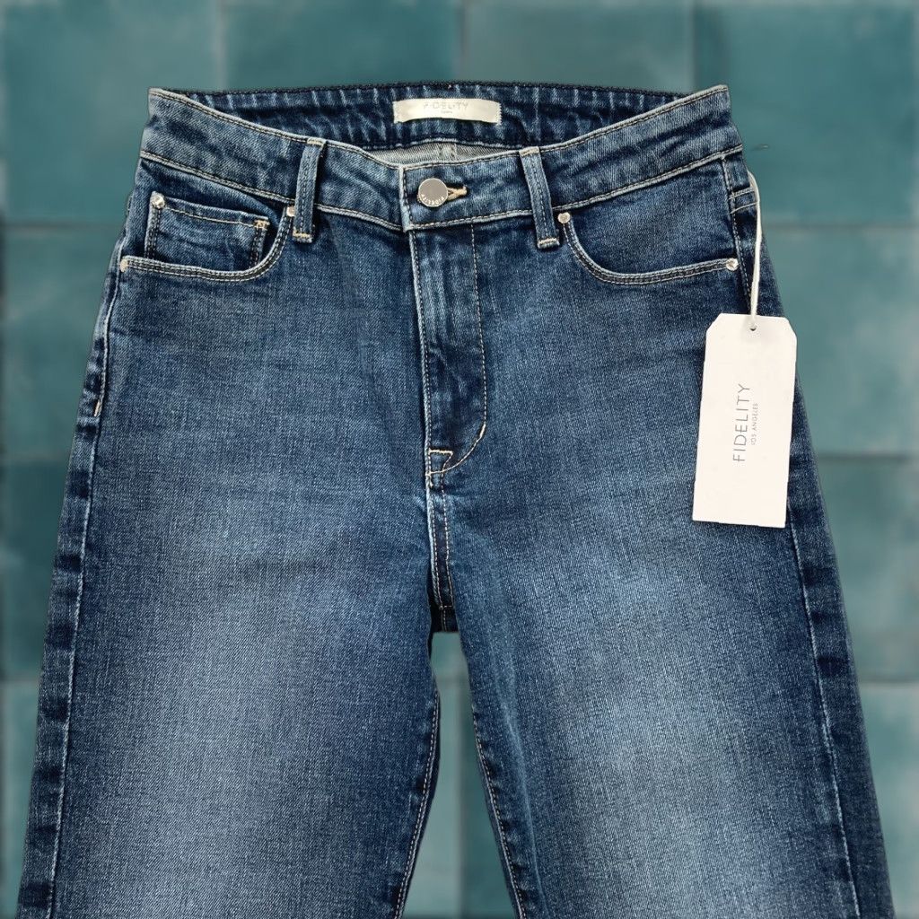 Vintage Fidelity Denim Jeans Women 26 Cher Slim Ankle Bristol Blue Stretch Denim NWT Size 26" / US 2 / IT 38 - 1 Thumbnail