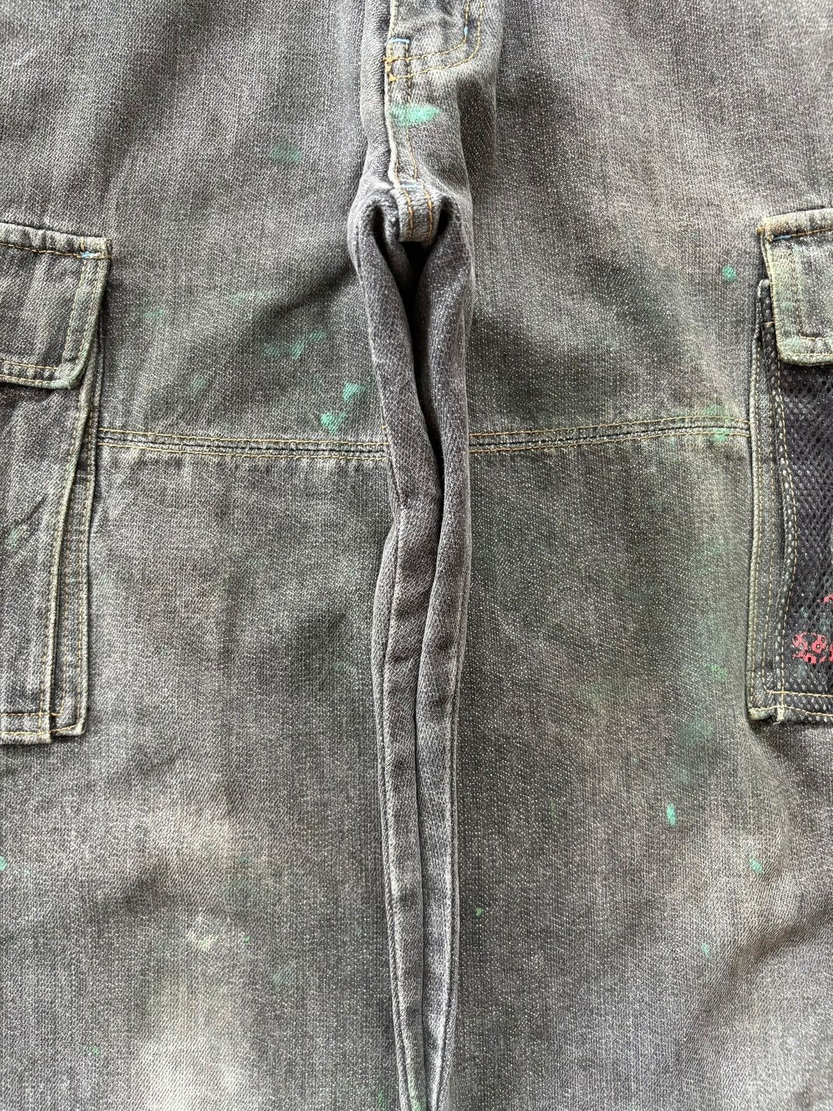 FUCT Vintage Japanese Brand Painted Cargo Baggy Jeans Size US 30 / EU 46 - 3 Thumbnail
