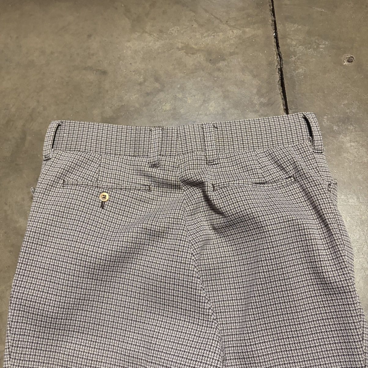 Vintage Vintage 80s Houndstooth Pants Pleated Trousers Preppy Flare Size US 34 / EU 50 - 8 Thumbnail