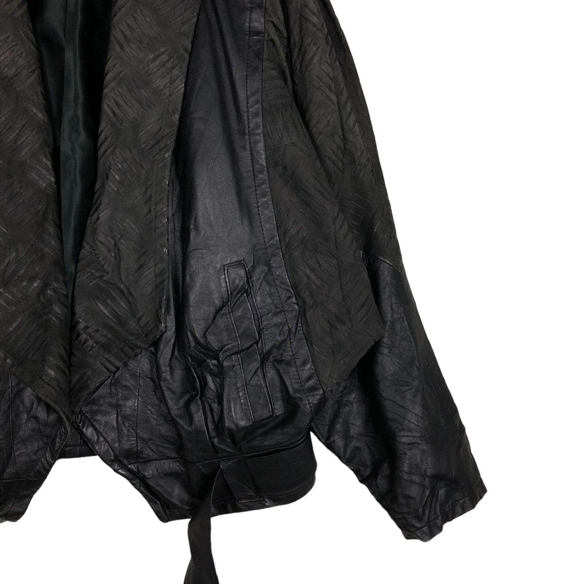 Vintage 🔥VINTAGE BIKER LEATHER JACKET SKIN-FITS ISSEY MIYAKE Size US M / EU 48-50 / 2 - 7 Thumbnail