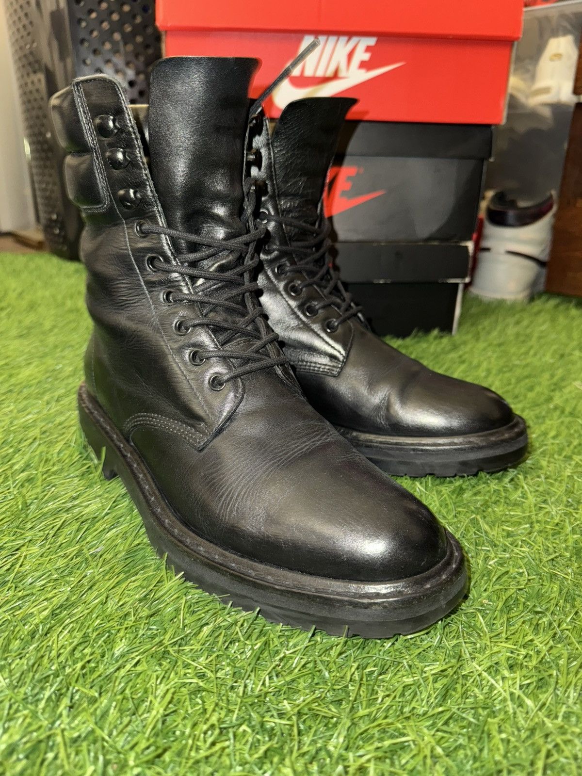 Saint Laurent Paris Saint Laurent Commando Combat Boots Size US 8.5 / EU 41-42 - 1 Thumbnail