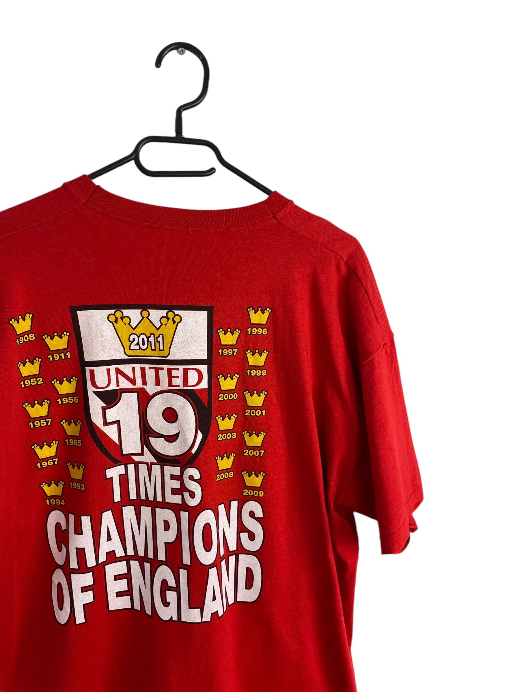 Vintage Manchester United 2011 vintage doublesided tee Size US XL / EU 56 / 4 - 5 Thumbnail
