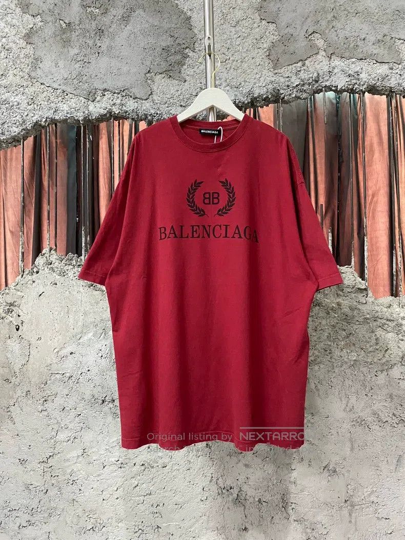 Balenciaga Balenciaga Red Wheat Short Sleeve Size US M / EU 48-50 / 2 - 1 Thumbnail