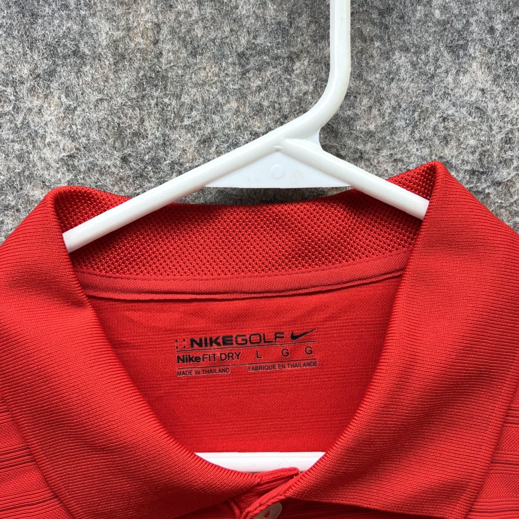 Nike VINTAGE Nike Polo Shirt Men Large Adult Red Athletic Dri Fit Polyester Golf Long Sleeve Size US L / EU 52-54 / 3 - 5 Thumbnail