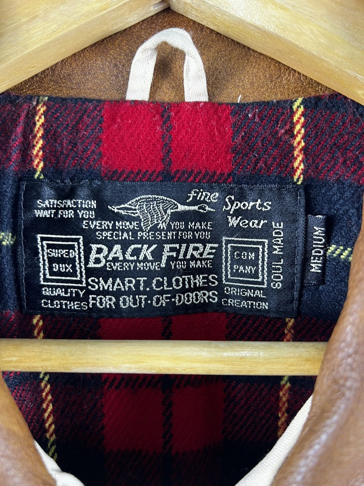 BARNS OUTFITTERS 🔥 BACK FIRE SOUL MADE LEATHER COLLAR BARN JACKET blanket -M Size US M / EU 48-50 / 2 - 7 Thumbnail