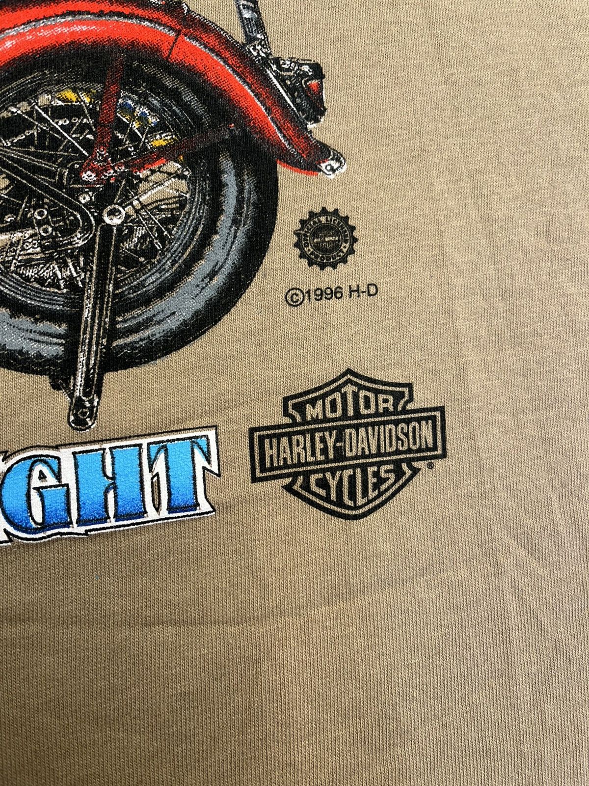 Harley Davidson Vintage 90s Harley Davidson Dawns Early Night USA T Shirt Size US L / EU 52-54 / 3 - 3 Thumbnail
