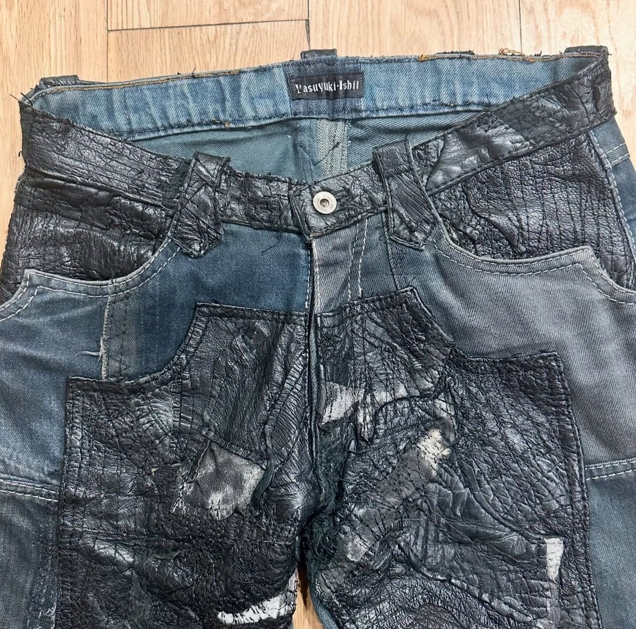 Yasuyuki Ishii Yasuyuki Ishii Leather Variant Denim Size US 32 / EU 48 - 3 Thumbnail