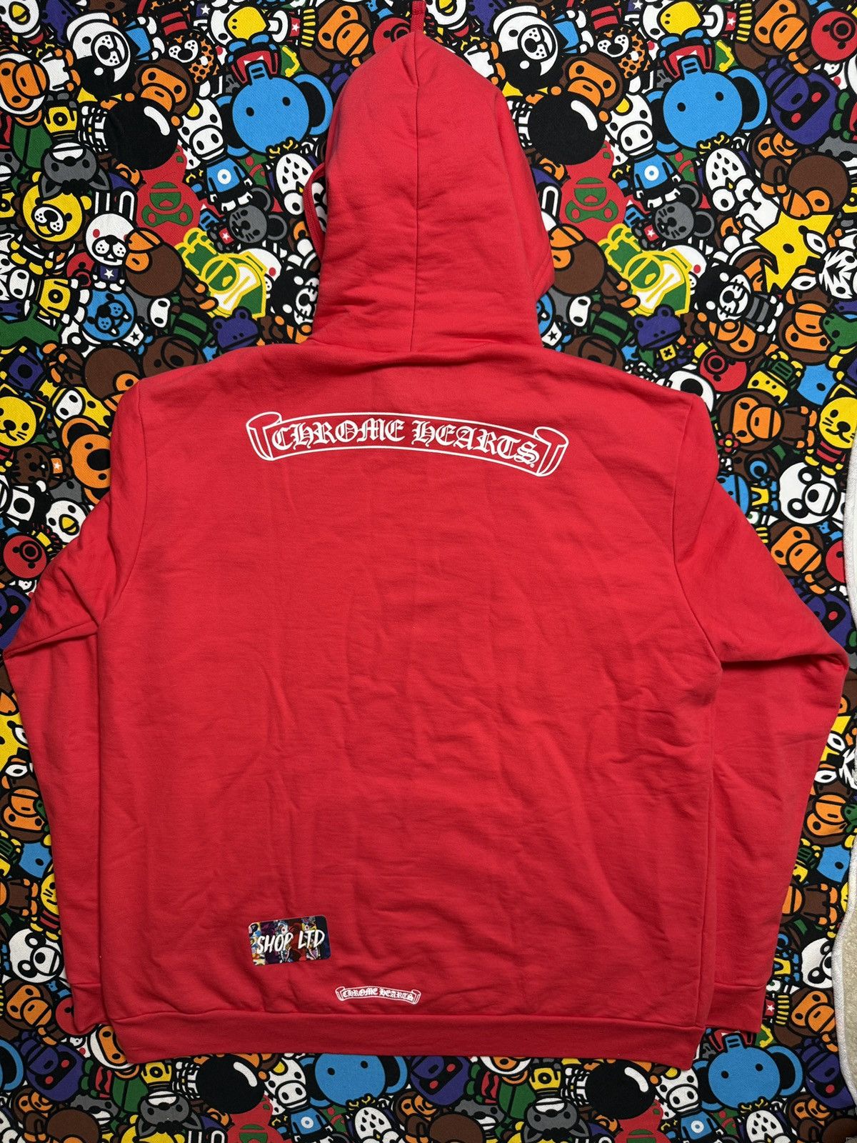 Chrome Hearts Chrome Hearts Red Scroll Logo Pullover Hoodie Size US XL / EU 56 / 4 - 12 Thumbnail