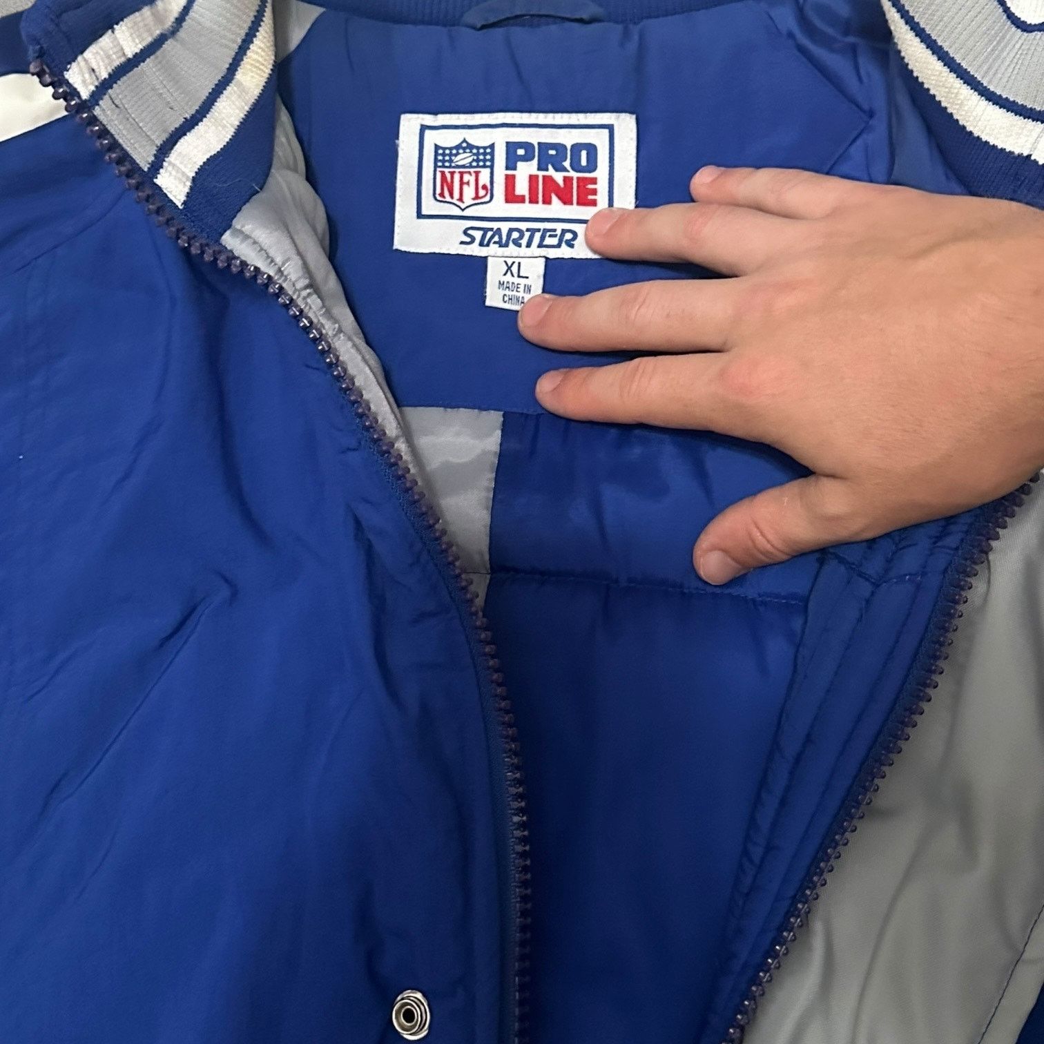 Starter Colts starter jacket pro line perfect condition vintage Size US XL / EU 56 / 4 - 4 Thumbnail