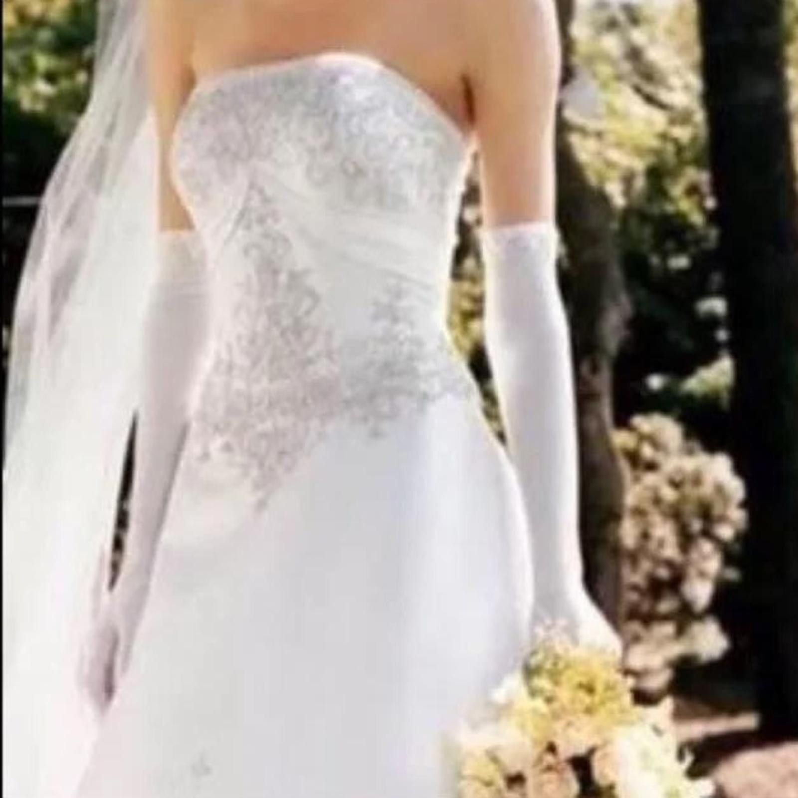 Designer Davids Bridal 9V9364 Ivory Wedding Dress with Embroidery | Grailed, image size:1600x1600