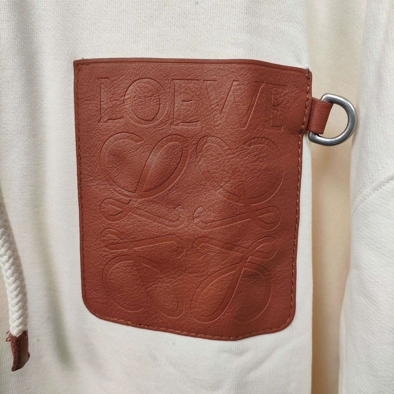 Other LOEWE Cotton Hoodie with Leather Pocket Size US M / EU 48-50 / 2 - 5 Thumbnail