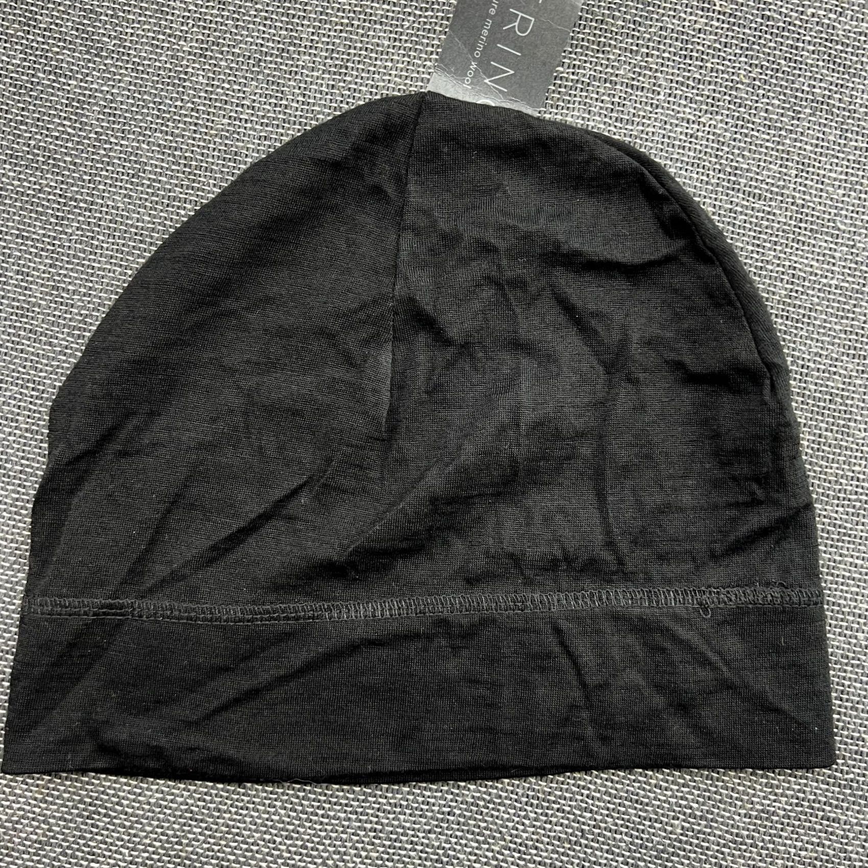 Vintage Beechfield Beanie 100% Merino Wool Hat Skull Cap Lightweight Black Stretch Soft Unisex Adults One Size Wool Beanie Hat Mens Womens Size ONE SIZE - 5 Thumbnail