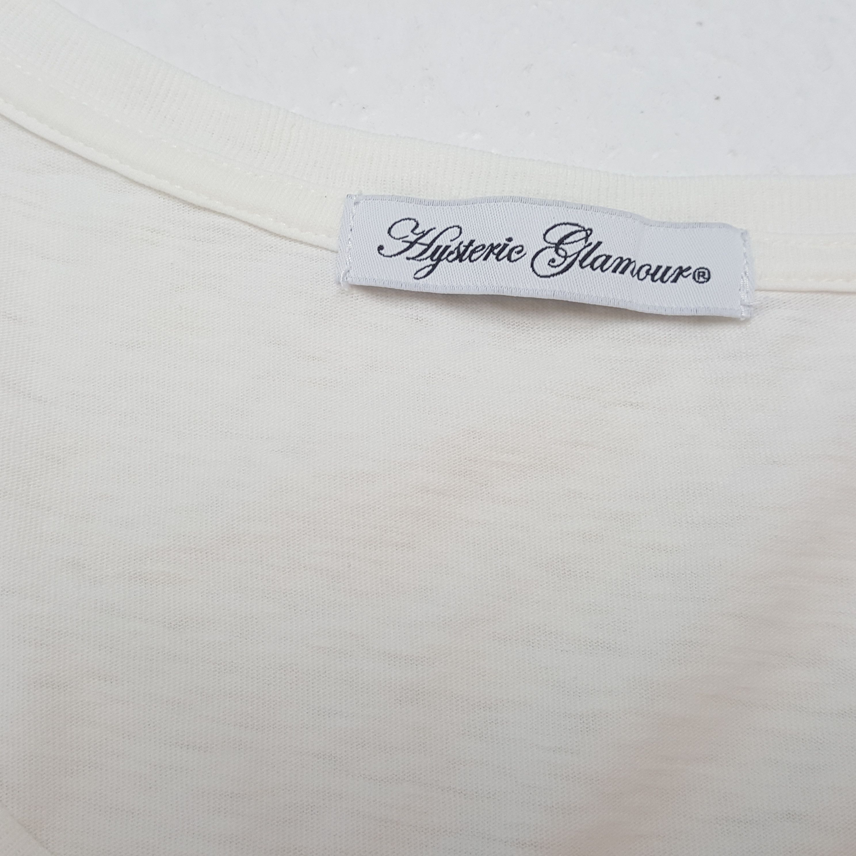 Hysteric Glamour × Japanese Brand × Vintage HYSTERIC GLAMOUR Japanese Brand Women Tshirt Size XS / US 0-2 / IT 36-38 - 7 Thumbnail