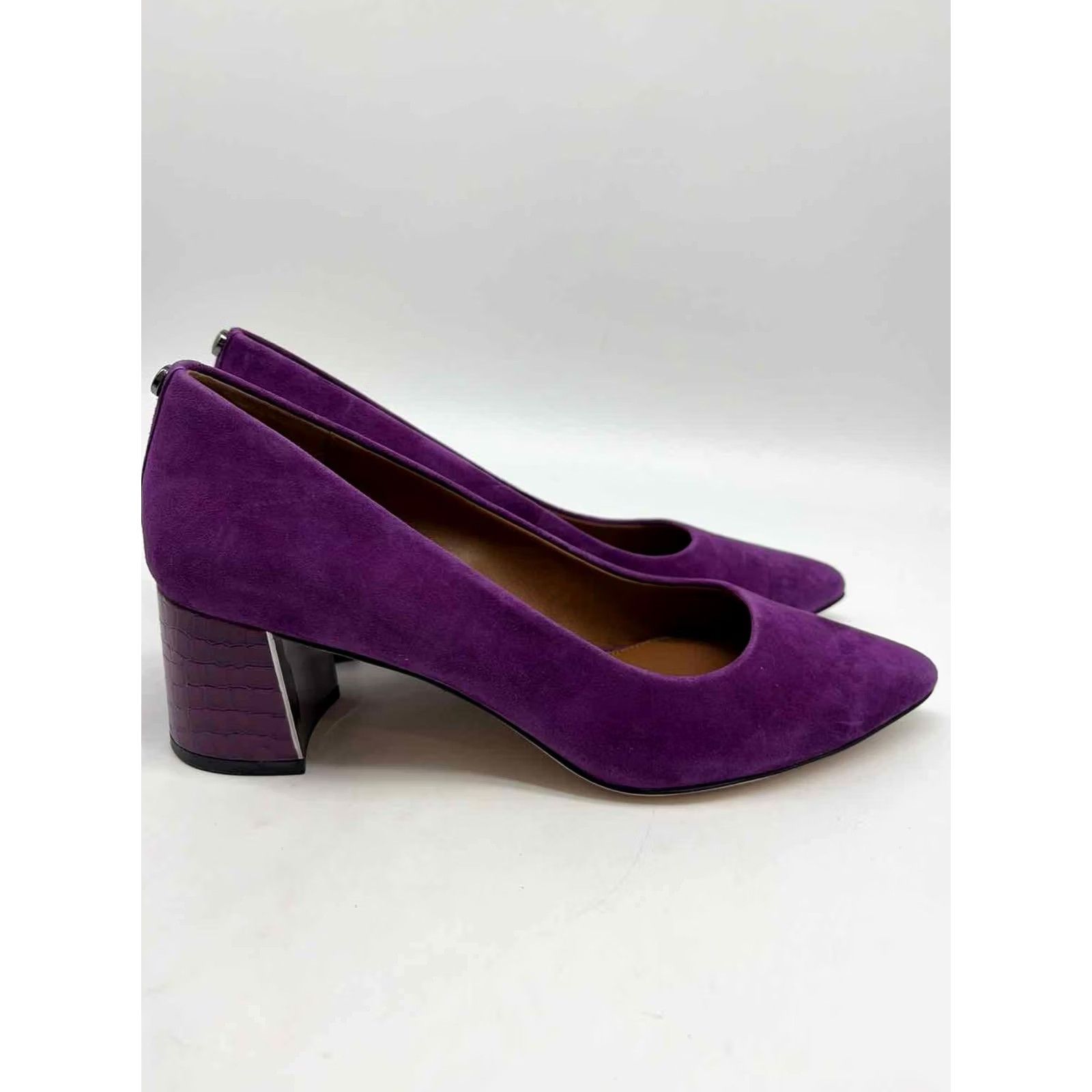 Donald Pliner Donald Pliner Purple Size 9 Block Heel Heels - Pre-Owned Size US 9 / IT 39 - 4 Thumbnail