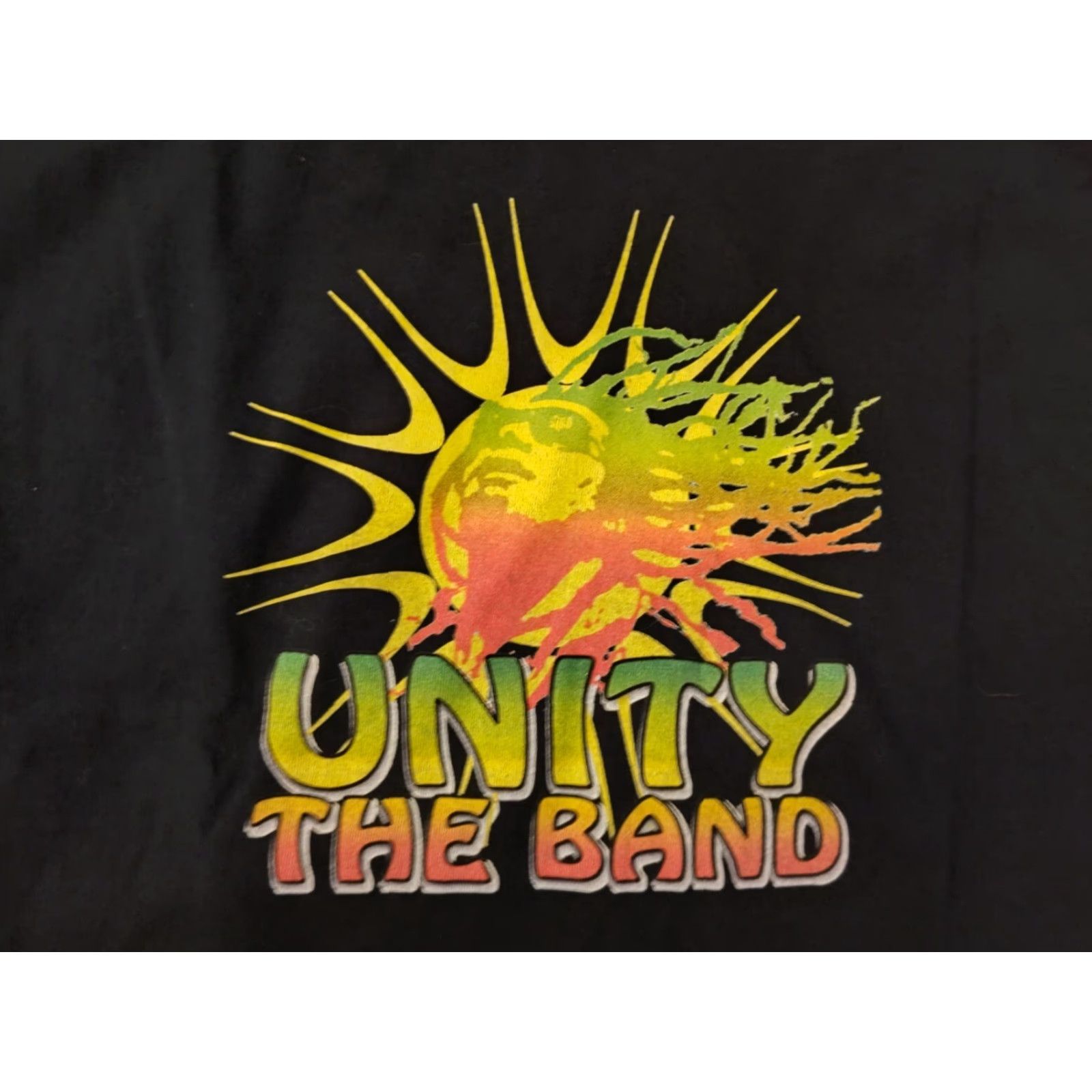Gildan UNITY Band T-Shirt Black Crew Neck Short Sleeve M Unisex Adults Reggae Music Graphic Front Logo 90s Concert Theme Shirt Size US M / EU 48-50 / 2 - 3 Thumbnail