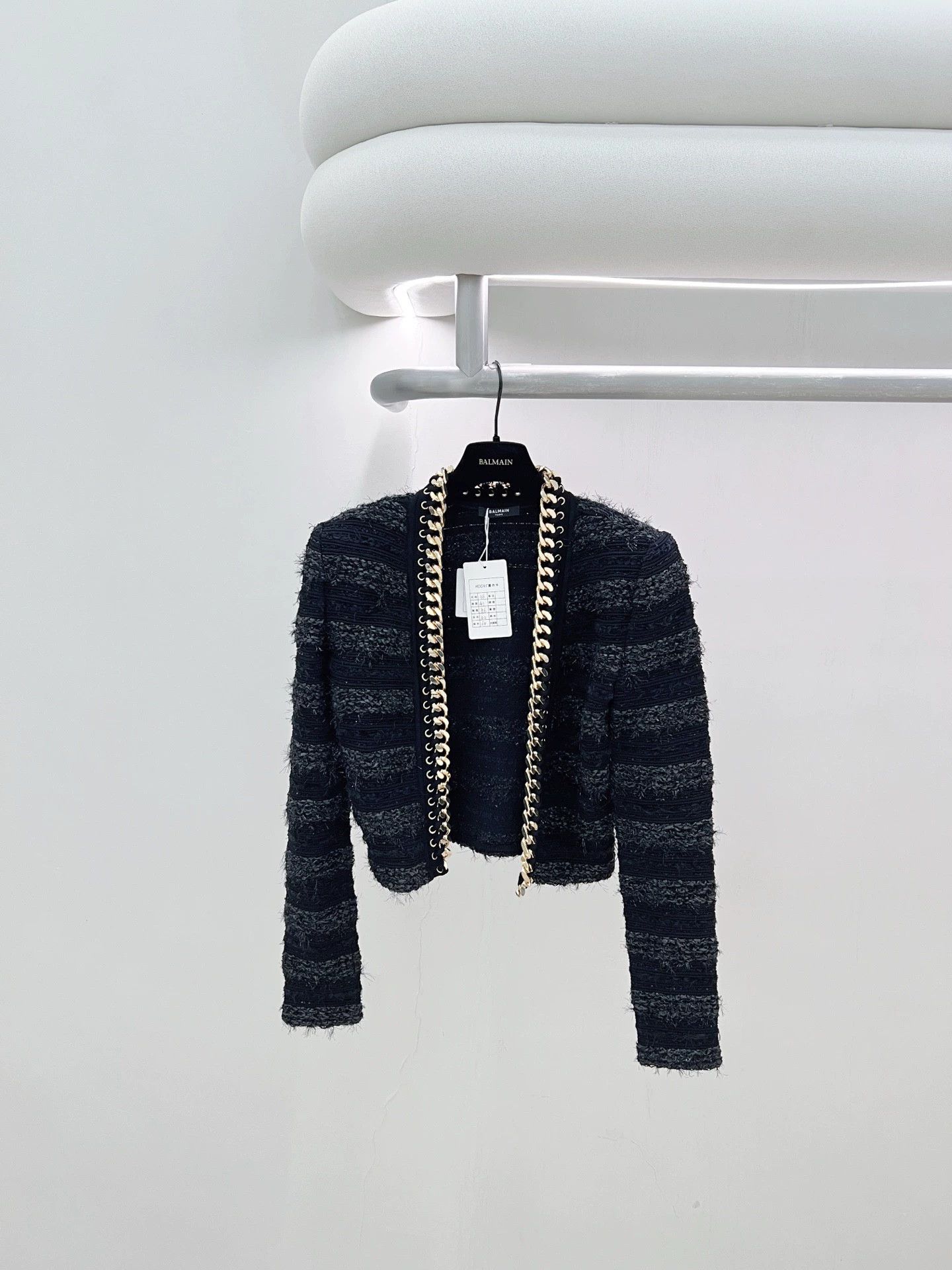 Balmain Balmain Like New 25FW Black Metal Chain Jacket Size 36 Size XS / US 0-2 / IT 36-38 - 1 Thumbnail