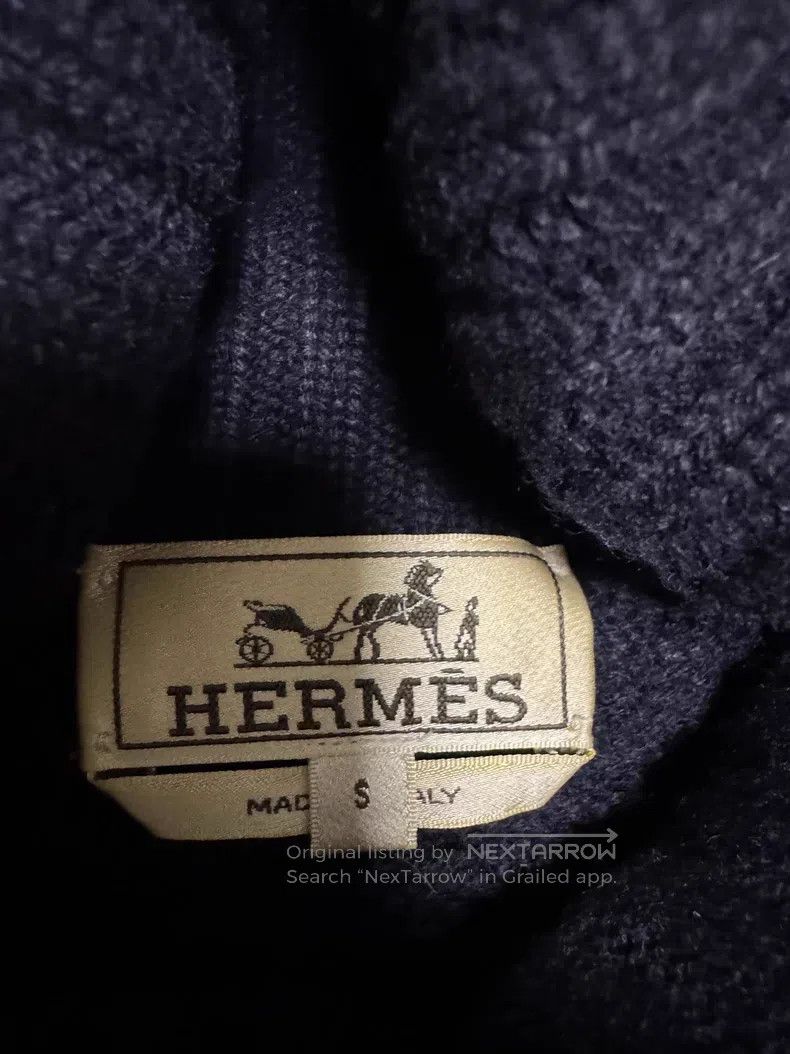 Hermes Hermes Cashmere coat, cashmere high-neck sweater, three la Size US S / EU 44-46 / 1 - 7 Thumbnail