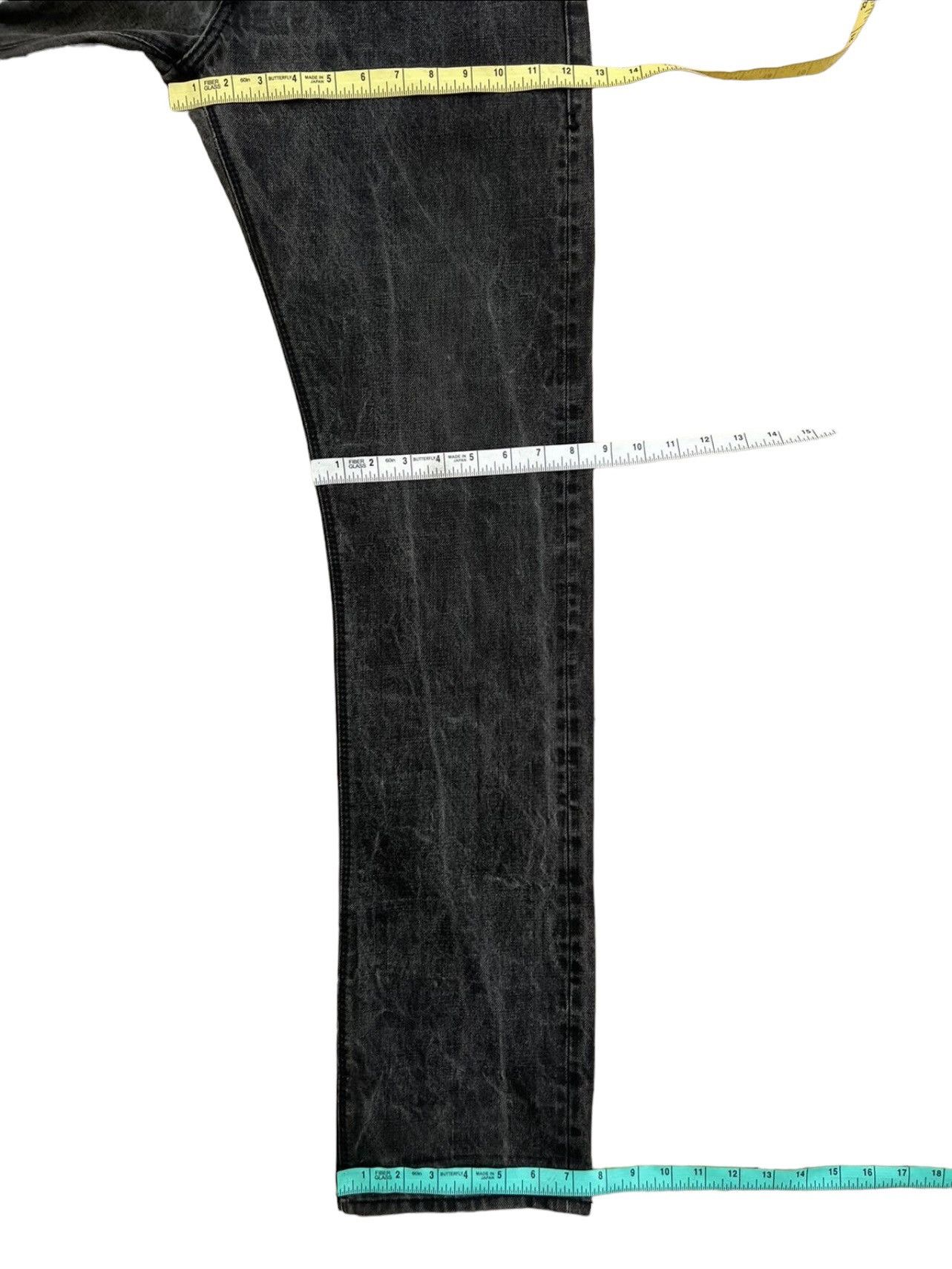 MATiAS MATIAS Los Angeles Fade Black Waxed Denim Selvedge Jeans Size US 32 / EU 48 - 4 Thumbnail