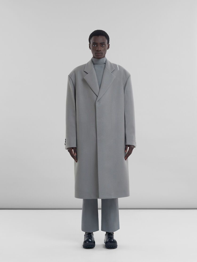 Marni o1w1db11025 Oversized Coat in Grey Size US S / EU 44-46 / 1 - 2 Thumbnail