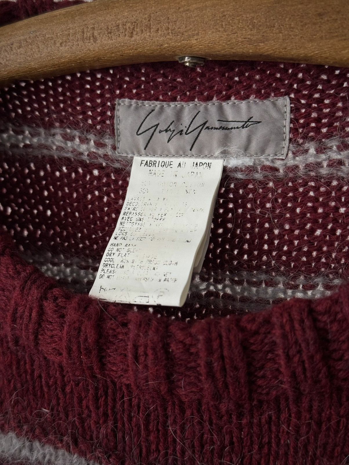 Japanese Brand × Y's × Yohji Yamamoto Vintage 90s Yohji Yamamoto Mohair Sweater Size US M / EU 48-50 / 2 - 5 Thumbnail