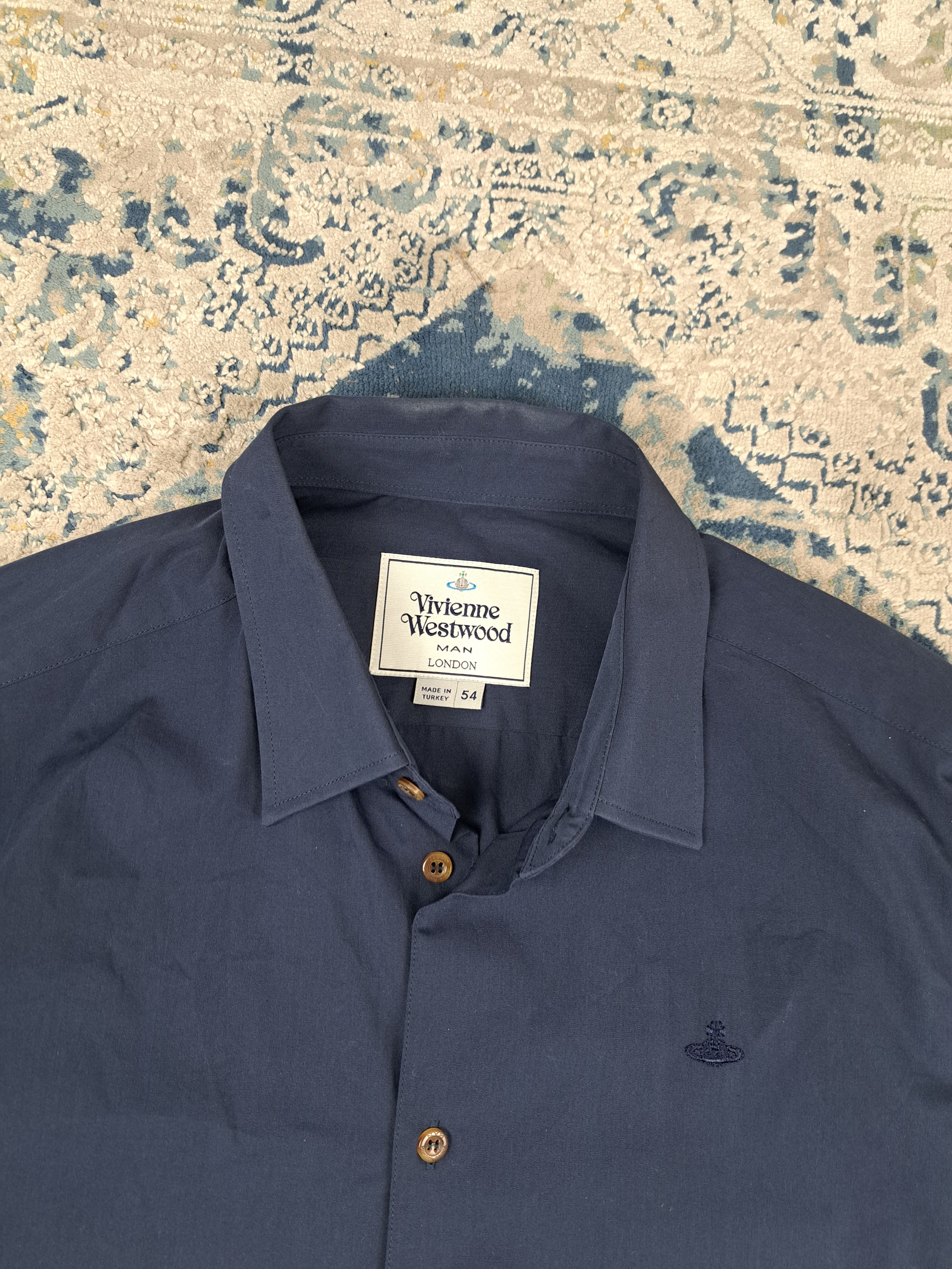 Vivienne Westwood Vivienne Westwood Orbit Logo Smart Casual Button Up Shirt Size US L / EU 52-54 / 3 - 2 Thumbnail