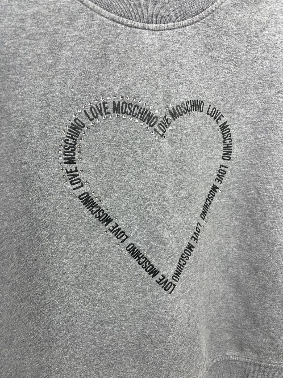 Love Moschino Love Moschino Sweatshirt Size 10 USA Big Logo Grey Women’s Size L / US 10 / IT 46 - 3 Thumbnail