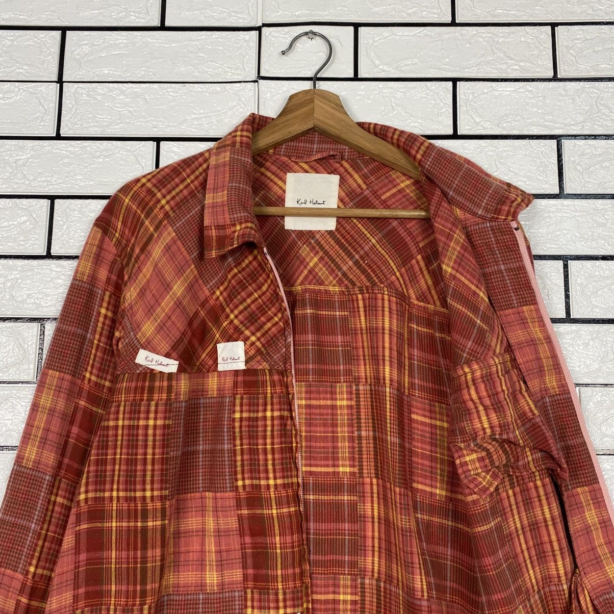 Issey Miyake 📌Vintage Wool Zipper Jacket Karl Helmut Tartan Design Size US L / EU 52-54 / 3 - 14 Thumbnail