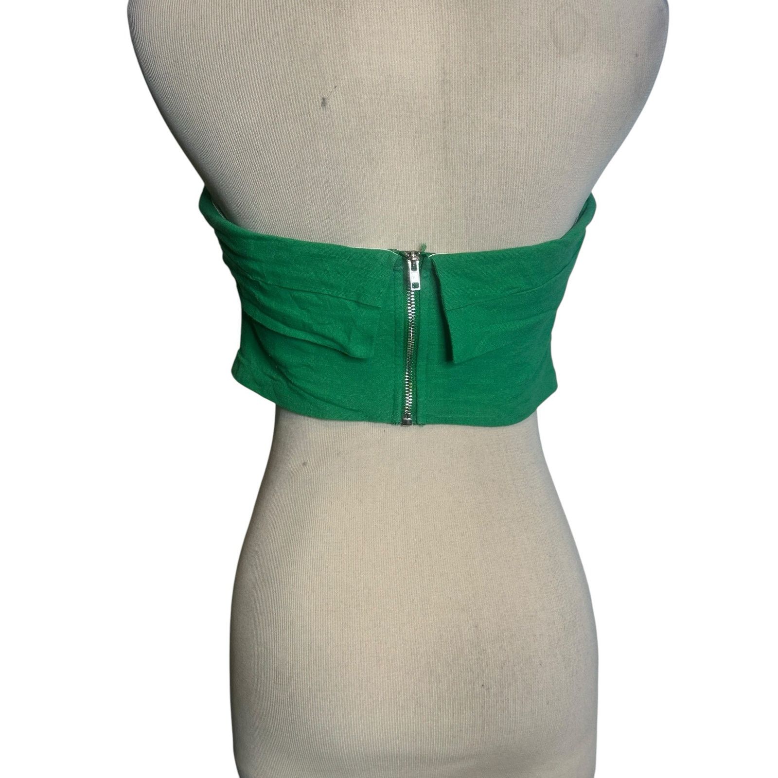 PRINCESS POLLY Princes Polly vibrant green bandeau strapless top size 4 Size S / US 4 / IT 40 - 7 Thumbnail