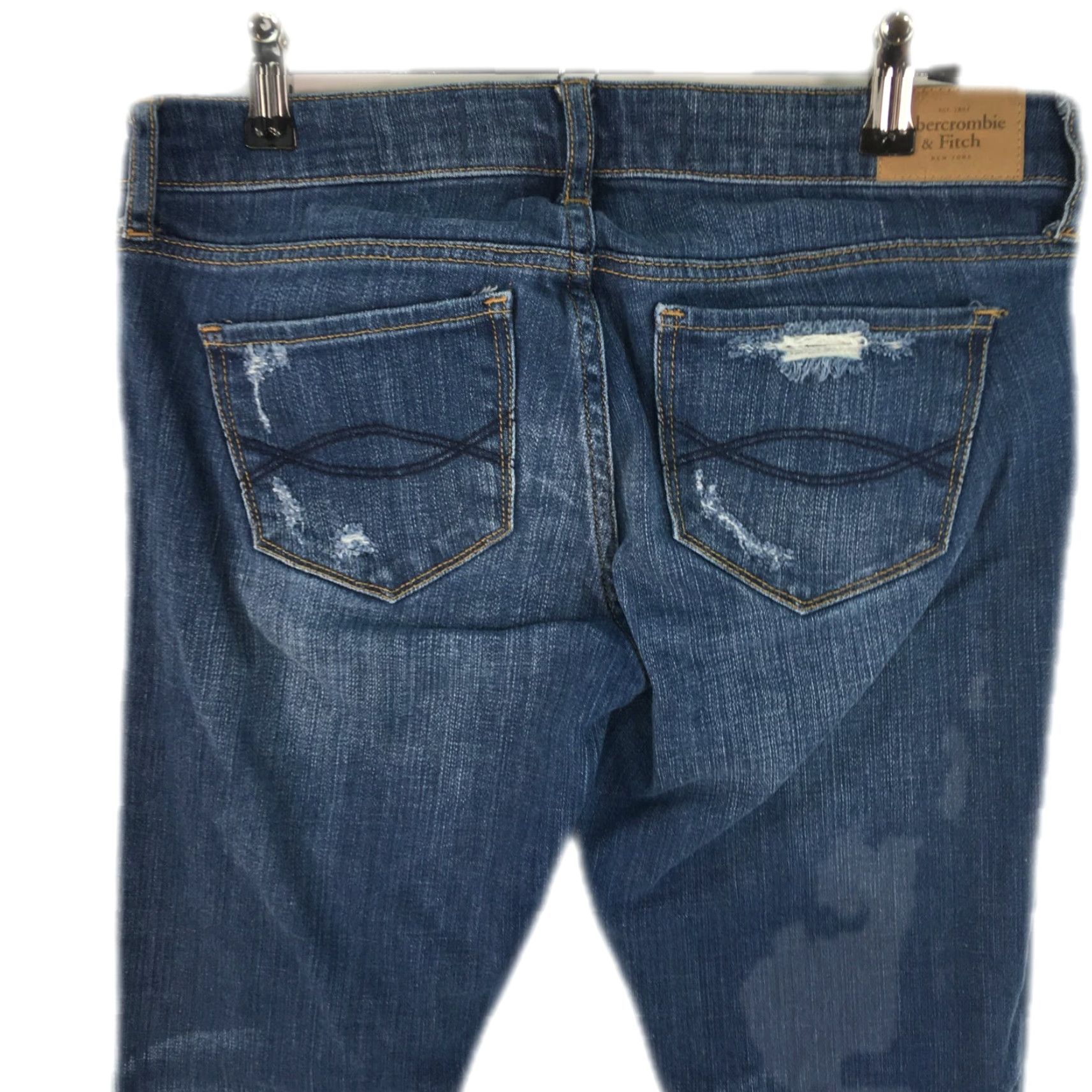 Abercrombie & Fitch Abercrombie & Fitch Distressed Jeans Women's Skinny Blue Denim 30X29 SZ 4S Size 27" / US 4 / IT 40 - 6 Thumbnail