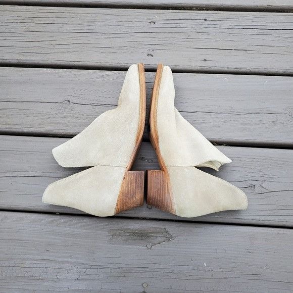 Free People Free People Charm Camel Tan Suede Leather Pointed Toe Bootie Size US 7.5 / IT 37.5 - 3 Thumbnail