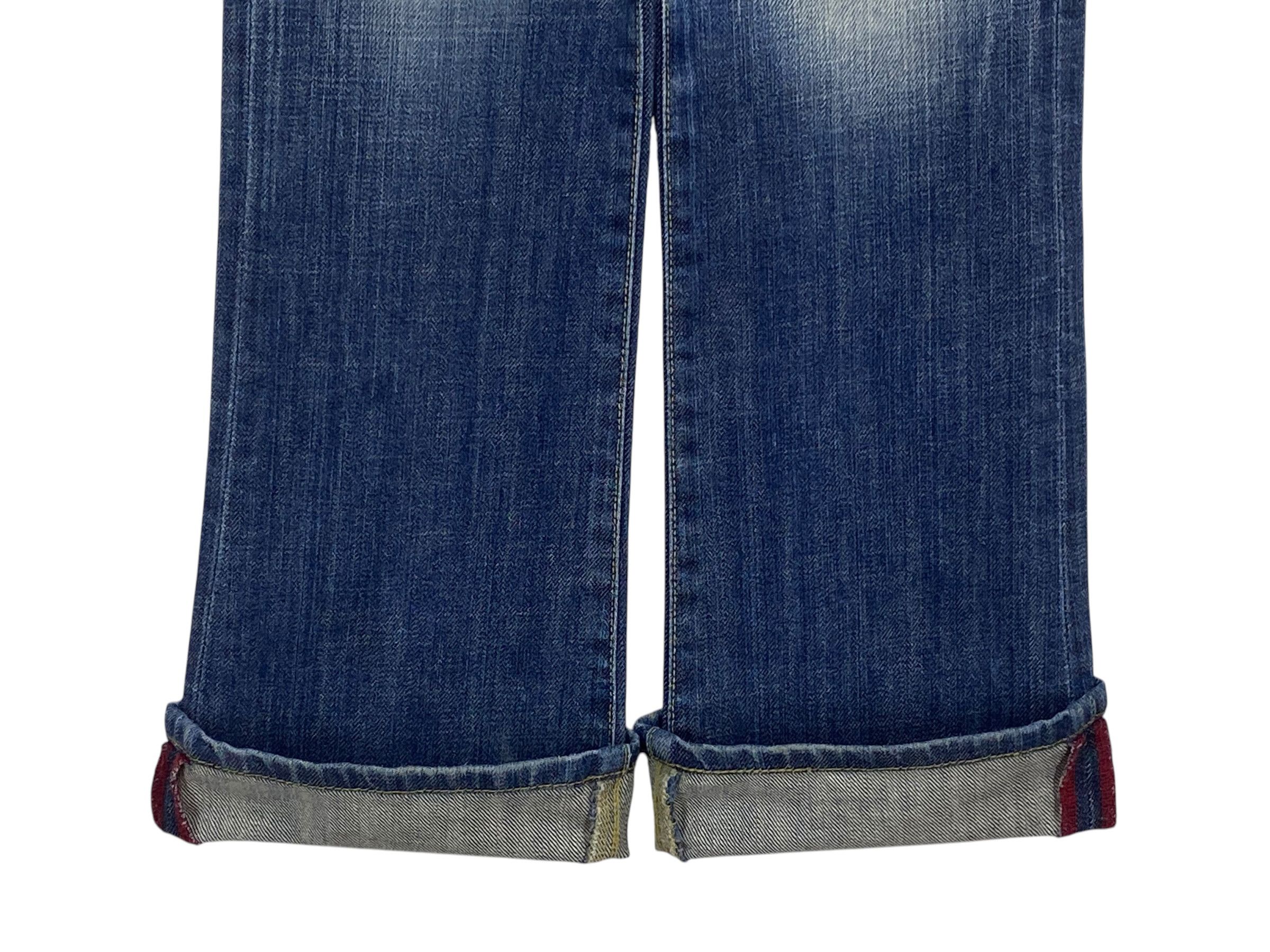 Japanese Brand × MOUSSY Moussy Jeans Flare Light Wash Jeans Low Rise Jeans Size 25" / US 0 / IT 36 - 8 Thumbnail