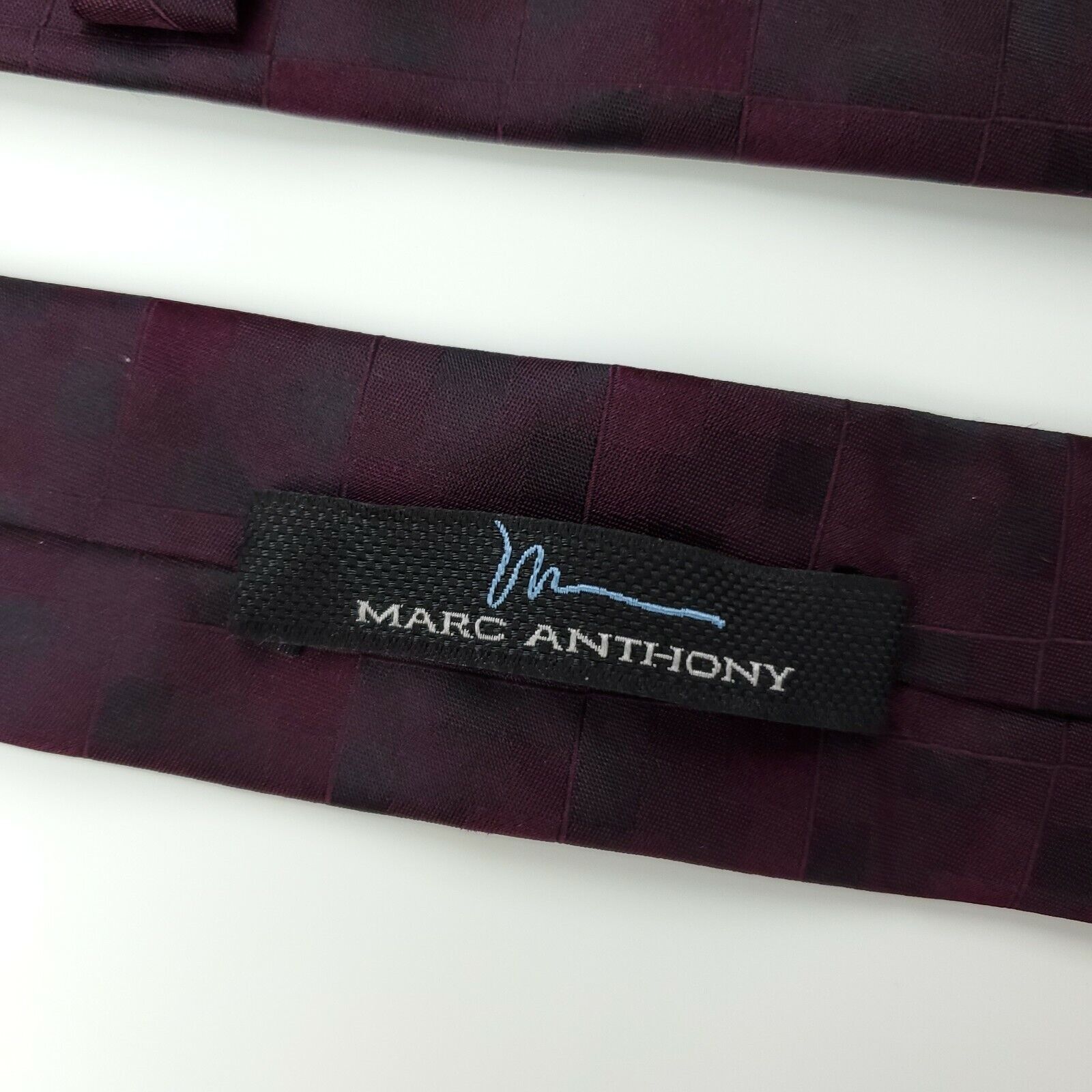 Marc Anthony Marc Anthony Purple Skinny Silk Tie Short Narrow Size ONE SIZE - 3 Thumbnail
