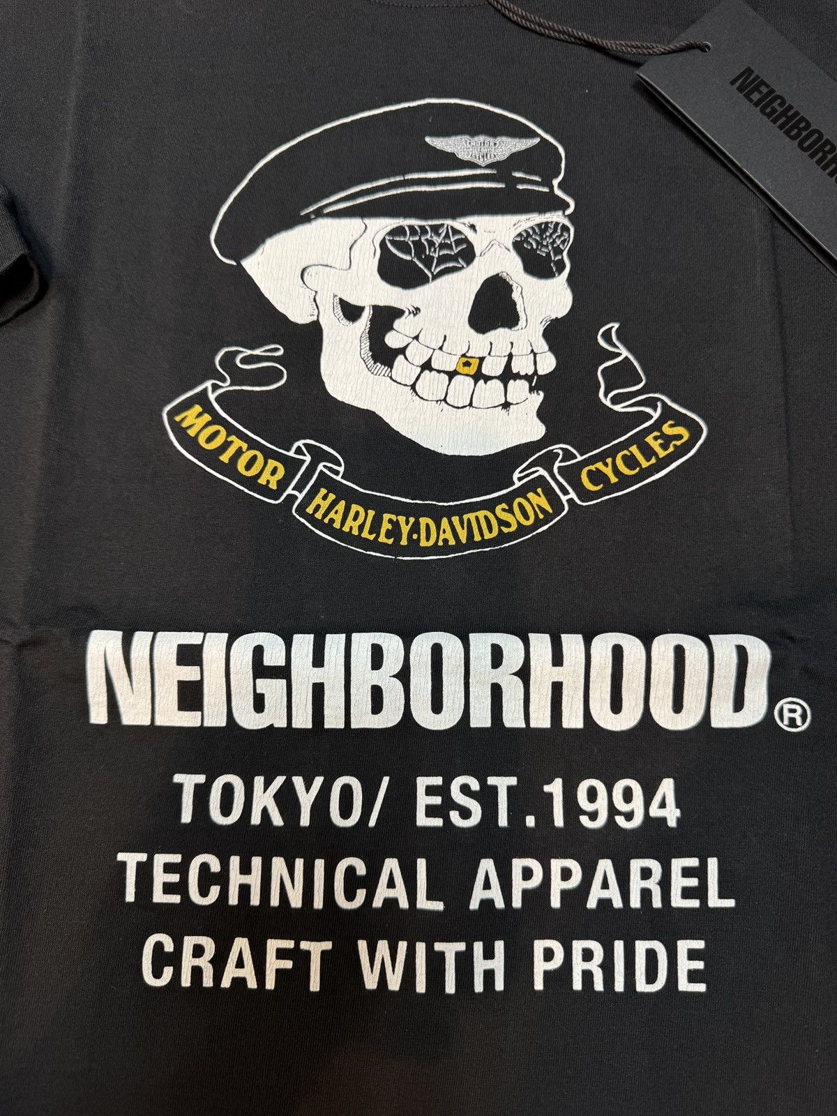 Harley Davidson × Neighborhood Neighborhood x Harley-Davidson Skull T Black Large Deadstock Size US L / EU 52-54 / 3 - 2 Thumbnail
