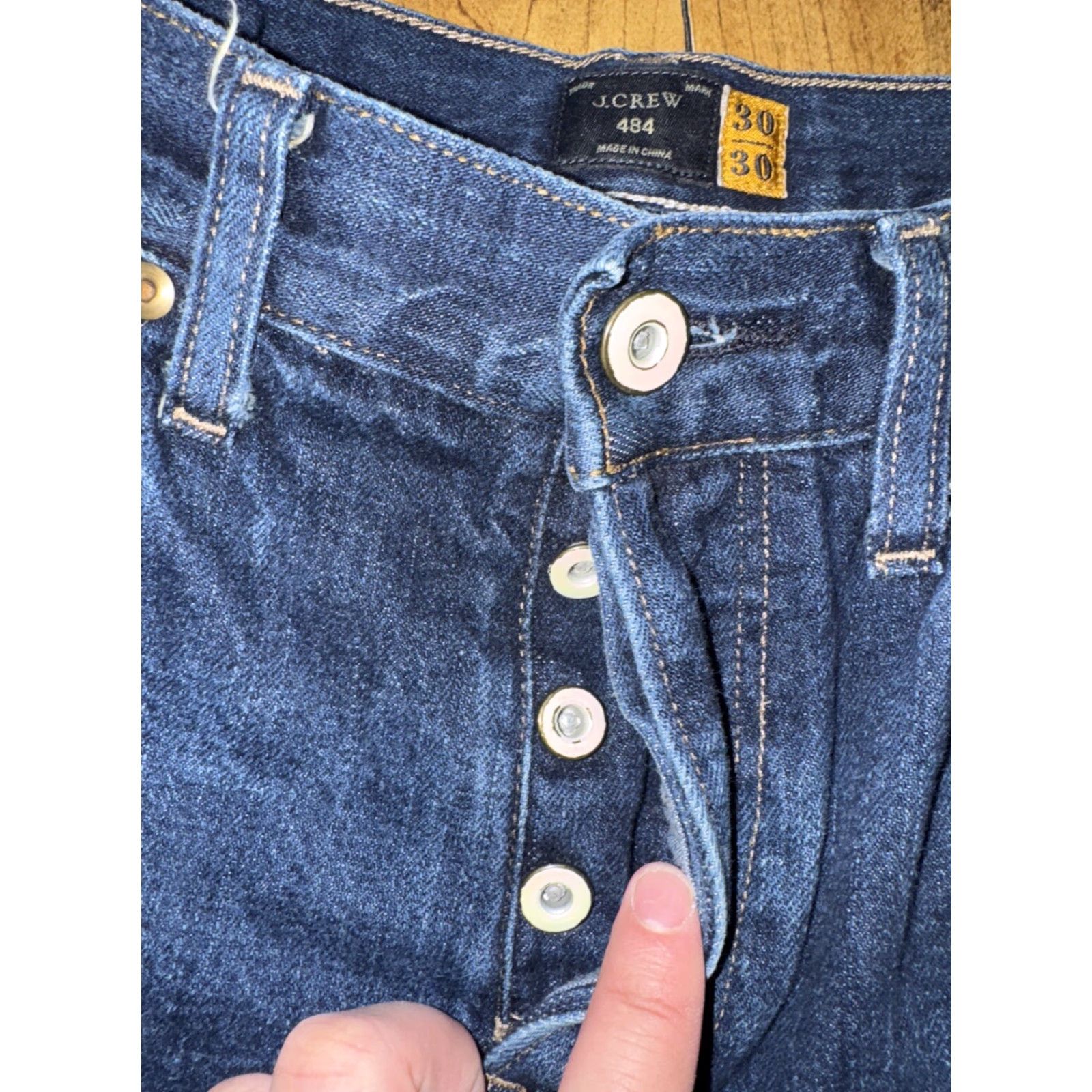 J.Crew J.Crew Jeans Button Fly Denim 30x29 Blue Kiara Denim J.CREW 484 Skinny Mens Regular 30 Inseam 29 Japanese Fabric Size US 30 / EU 46 - 5 Thumbnail