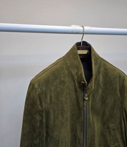 Tom Ford o1sm1stk0725 Cashmere Suede Zip-up Jacket in Green Size US M / EU 48-50 / 2 - 2 Thumbnail