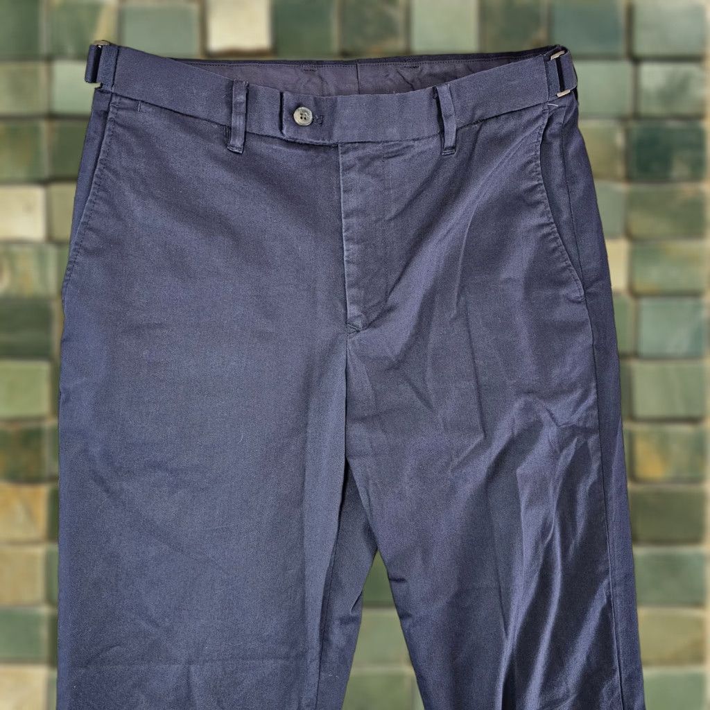 Vintage GLOBAL WORK Pants Mens 30 Blue Cropped Rolled Cuffed Flat Front Side Belts Pants Regular Straight Vintage: No Size US 30 / EU 46 - 1 Thumbnail