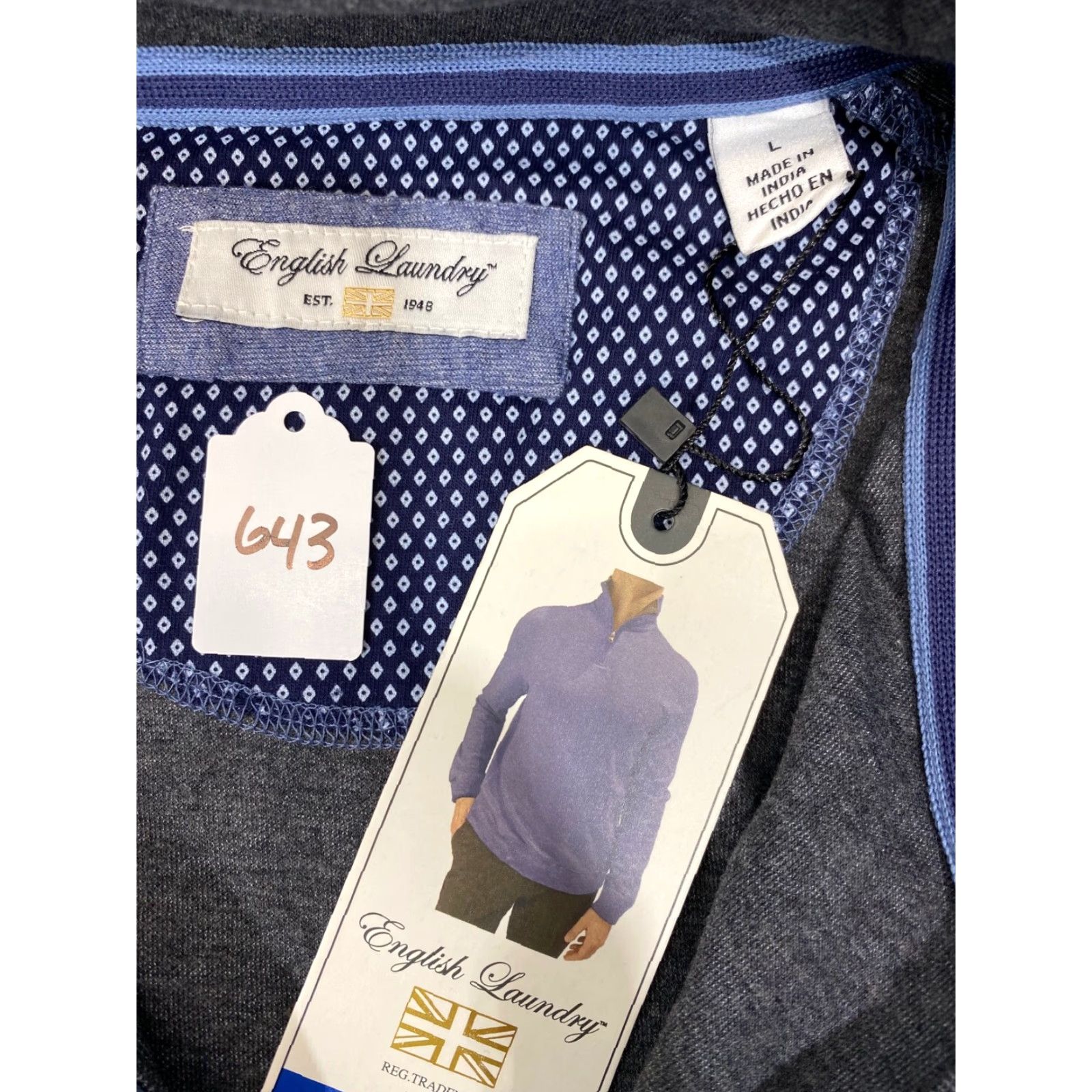 English Laundry English Laundry Sweatshirt Women Purple L 1/4 Zip Long Sleeve Turtleneck Cotton Blend Activewear Regular Size Type Sweatshirt Size L / US 10 / IT 46 - 4 Thumbnail