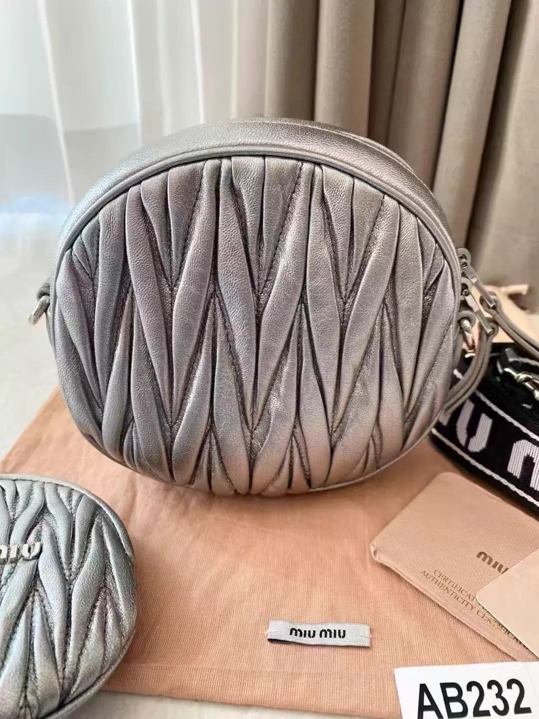 Miu Miu MIU MIU 3-in-1 Bag LN, DustBag/Card, AB232, No Chain Size ONE SIZE - 8 Thumbnail