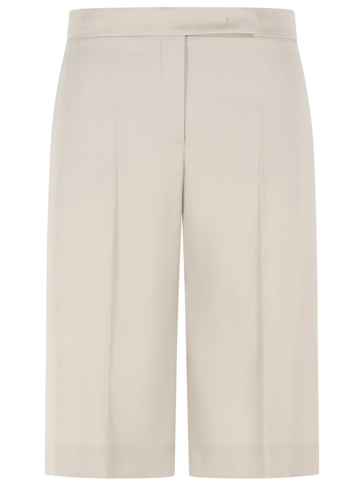 Max Mara MAX MARA 'Umile' Bermuda Shorts In Wool, Mohair And Sand Silk Tela Size 26" / US 2 / IT 38 - 1 Thumbnail