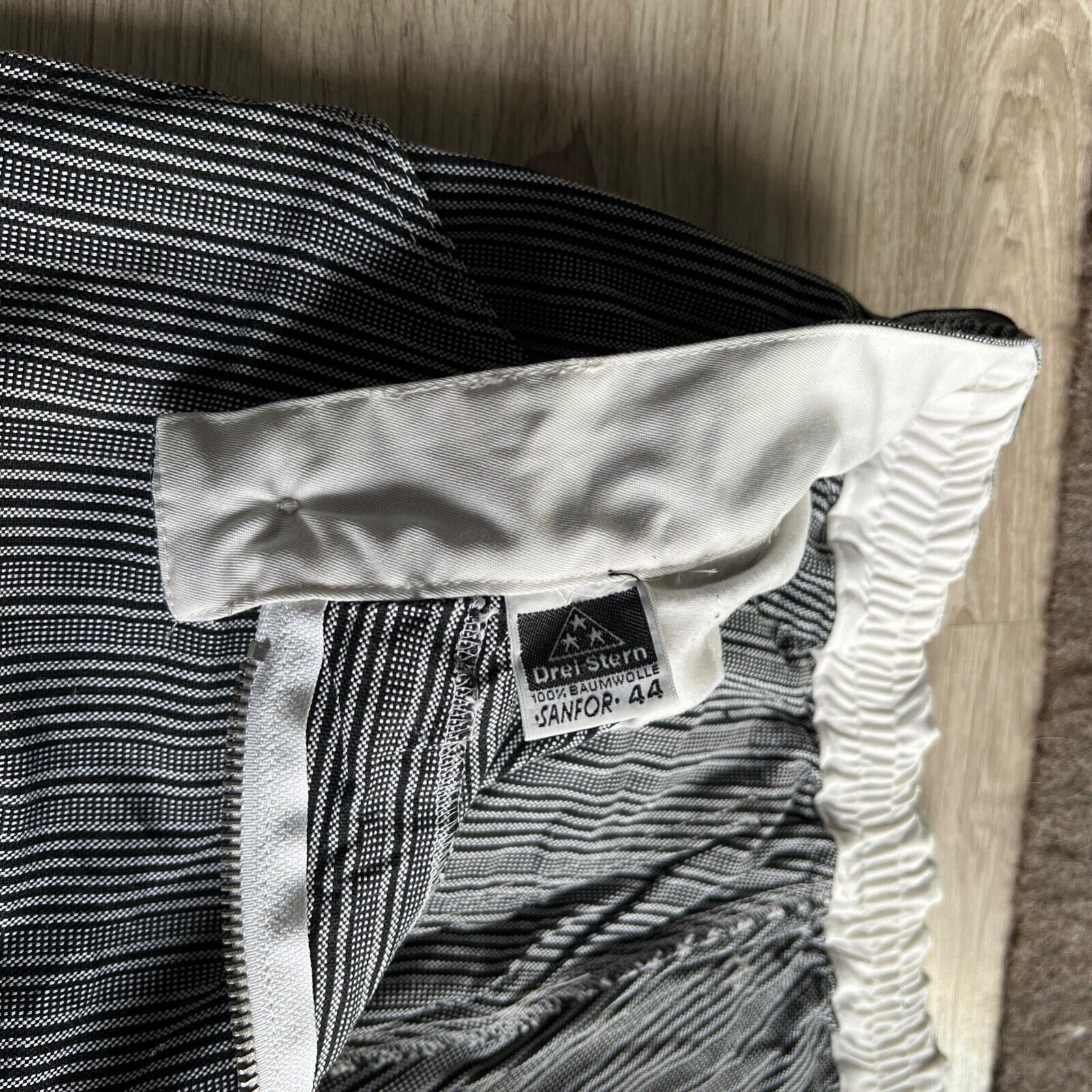Le Laboureur Vintage French Workwear Stripped Sanfor Chore Pants 8751AC Size US 30 / EU 46 - 6 Thumbnail