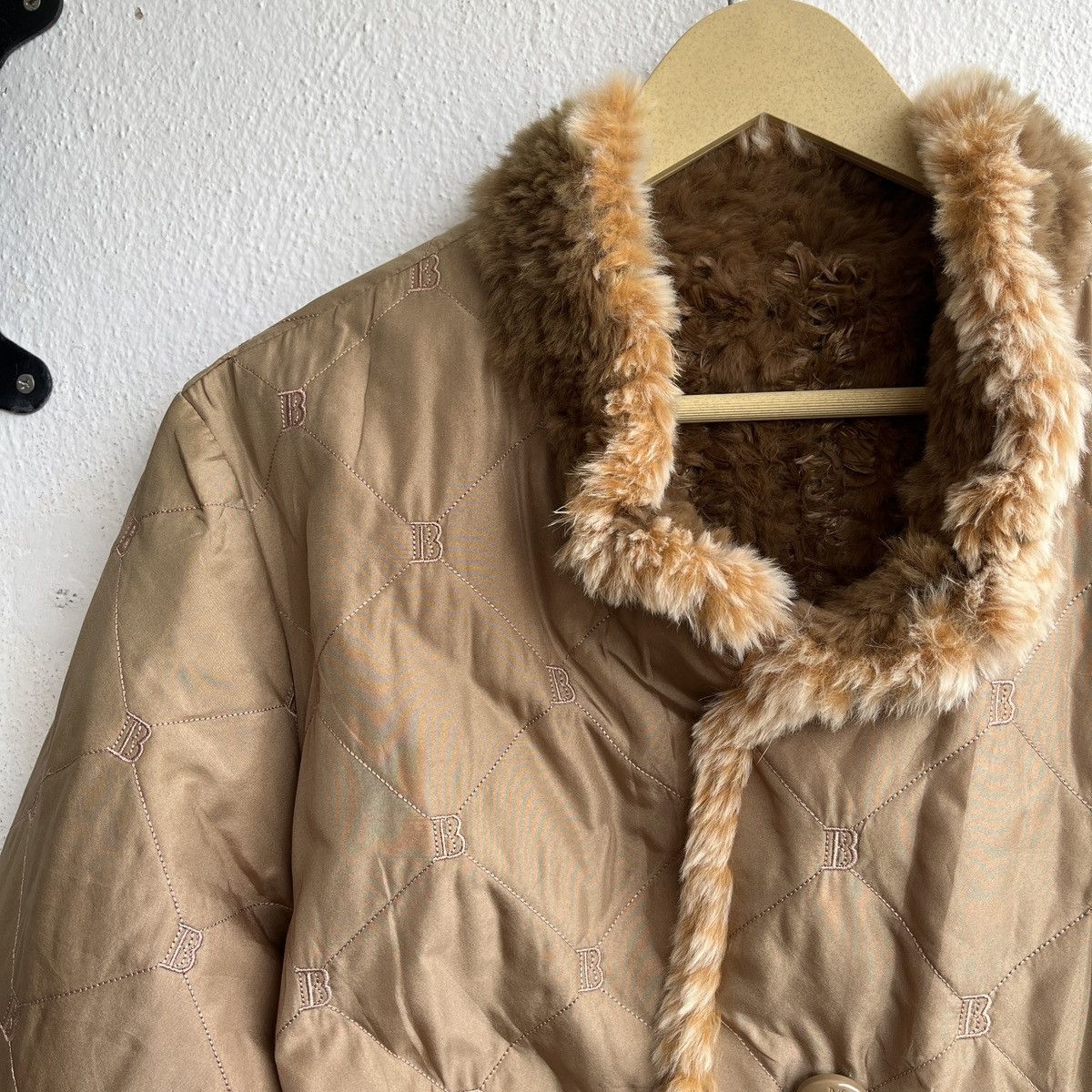 Balmain BALMAIN REVERSIBLE MONOGRAM FUR JACKET Size US L / EU 52-54 / 3 - 10 Thumbnail