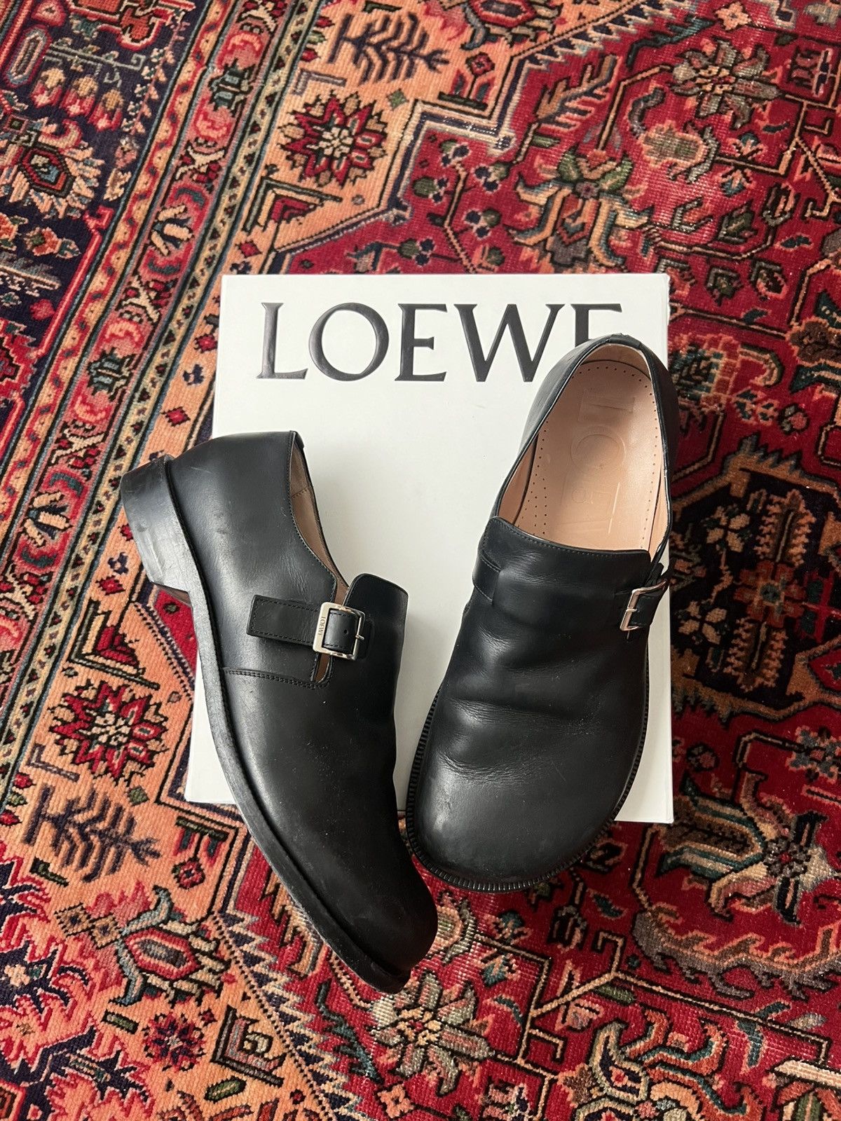 Loewe LOEWE CAMPO BUCKLE LOAFERS SIZE 45 Size US 12 / EU 45 - 1 Thumbnail