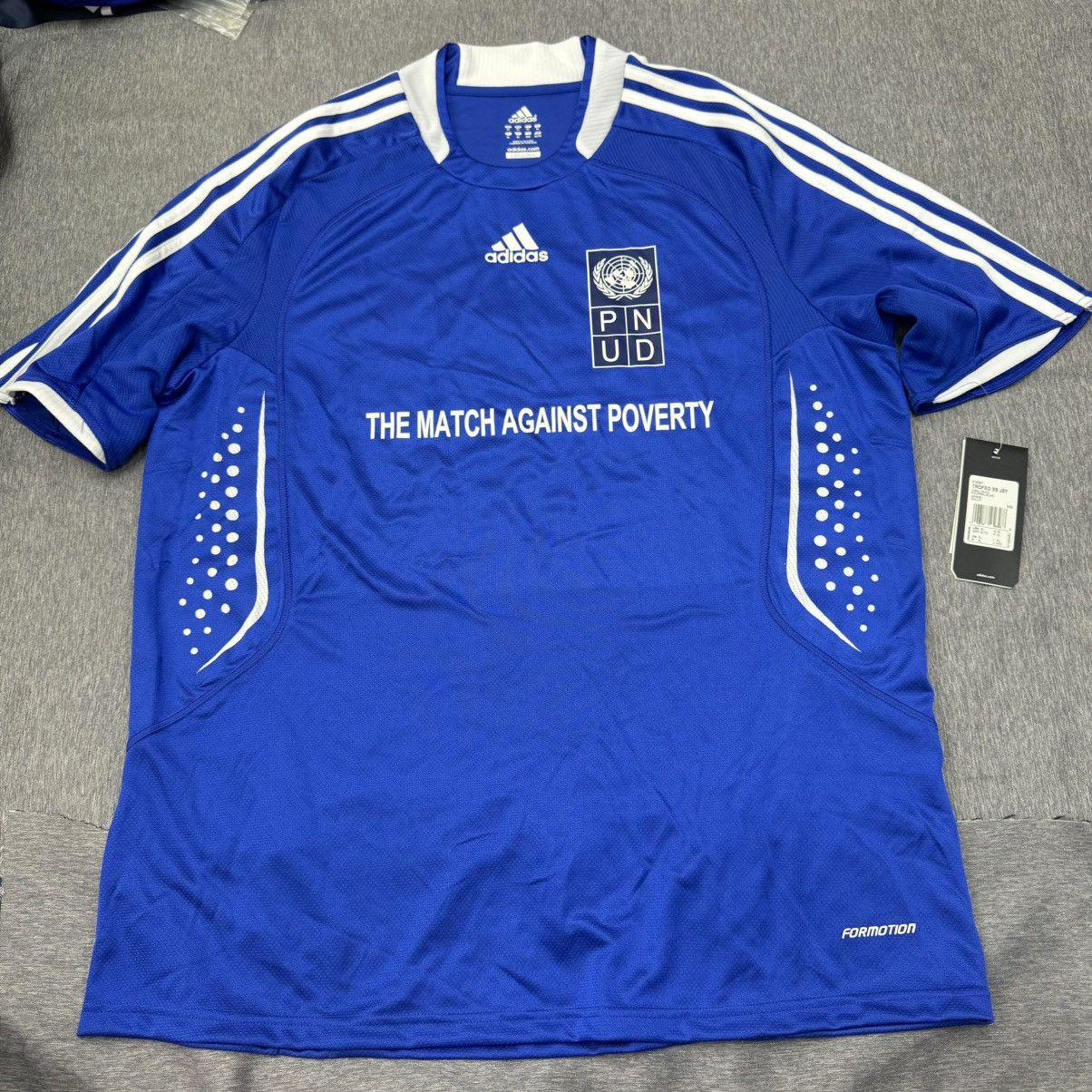 Adidas 2008 Match Against Poverty Charity Match shirt #10 Zidane Size US XL / EU 56 / 4 - 1 Thumbnail