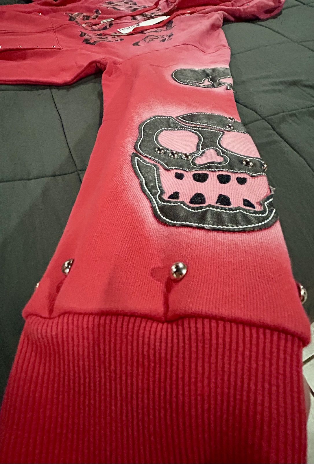 Other First Row "Wake Up & Be Fierce" Full-Zip Hoodie -Red Wash Size US L / EU 52-54 / 3 - 10 Thumbnail