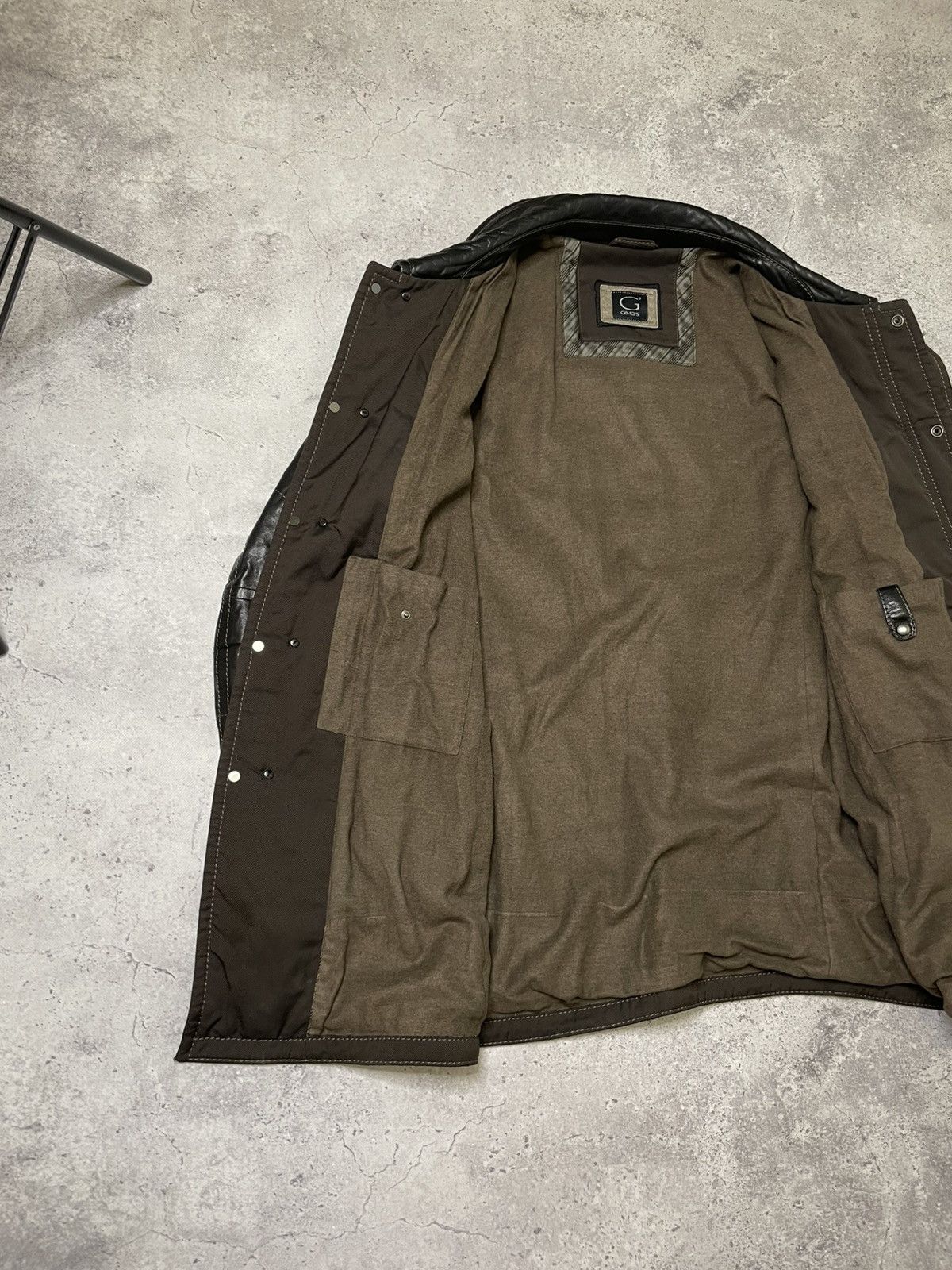 Gimo's Gimo’s Leather black Coat Jacket Rivets And Buttons Size XL Size US XL / EU 56 / 4 - 9 Thumbnail