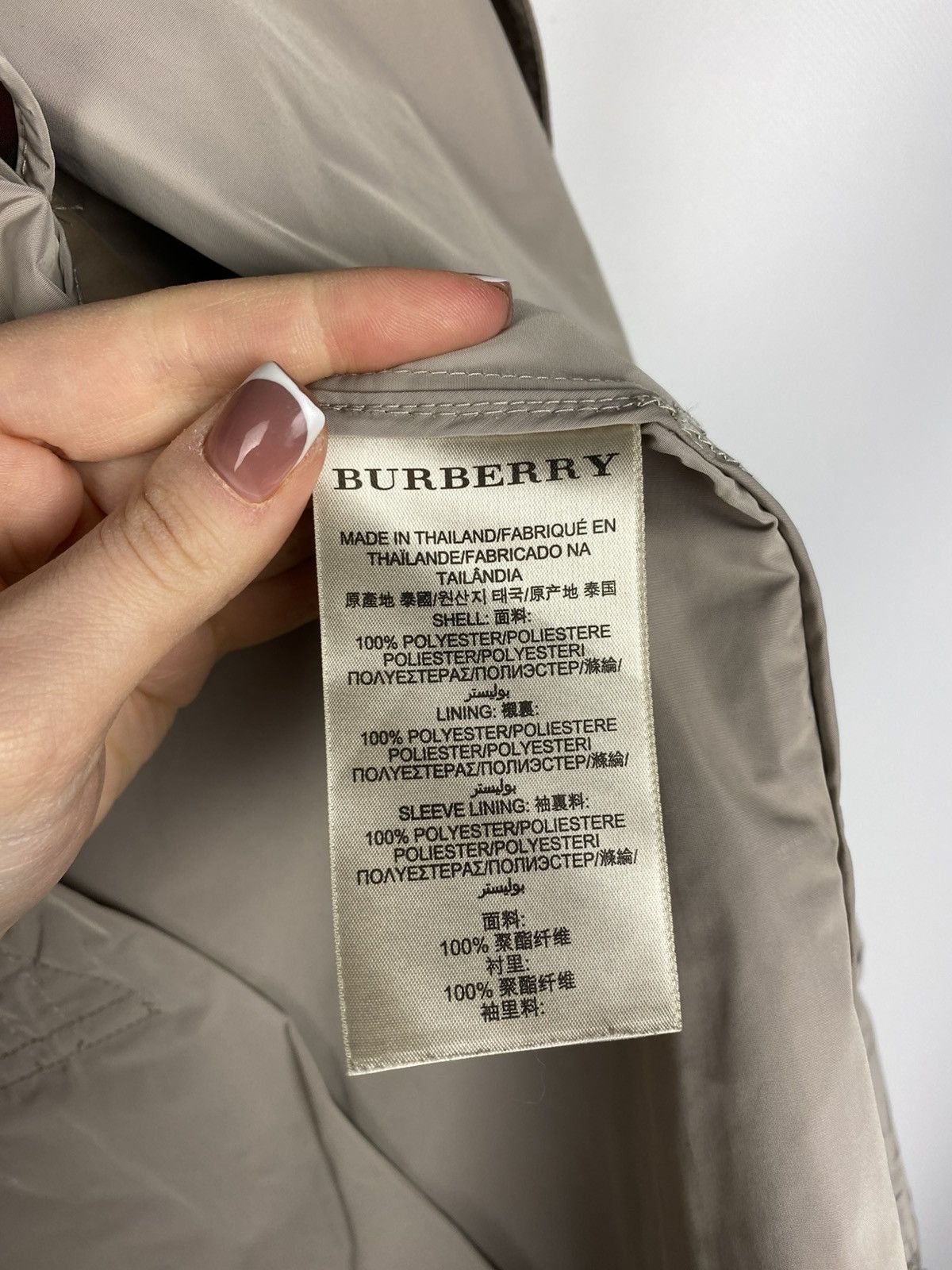 Burberry Burberry Brit nova check double breasted nylon trench coat Size US M / EU 48-50 / 2 - 22 Thumbnail