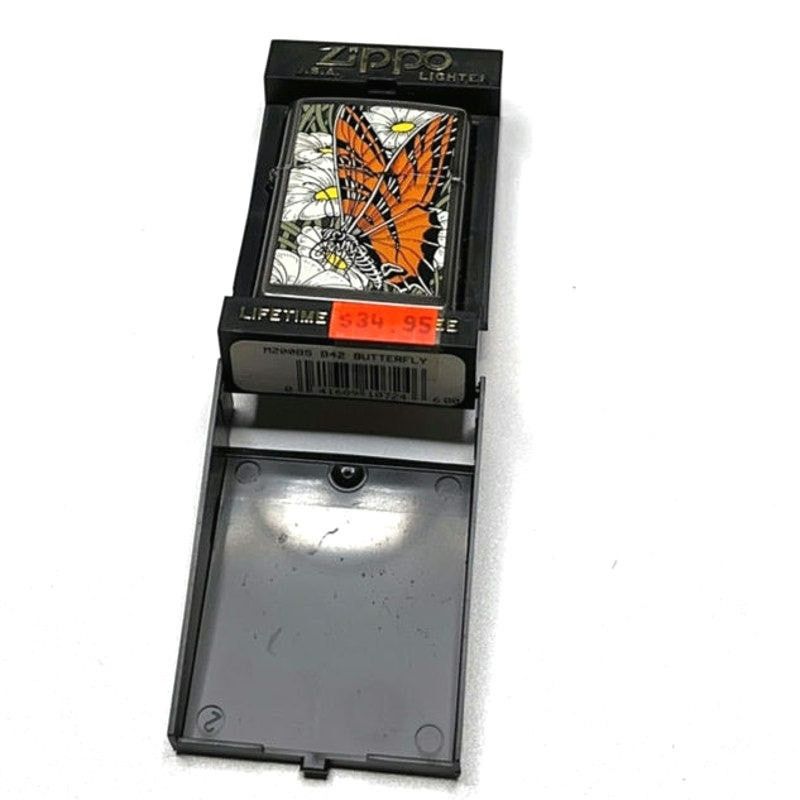Zippo Vintage Zippo–Monarch Butterfly Barrett Smythe 1996 XII MINT Size ONE SIZE - 2 Thumbnail